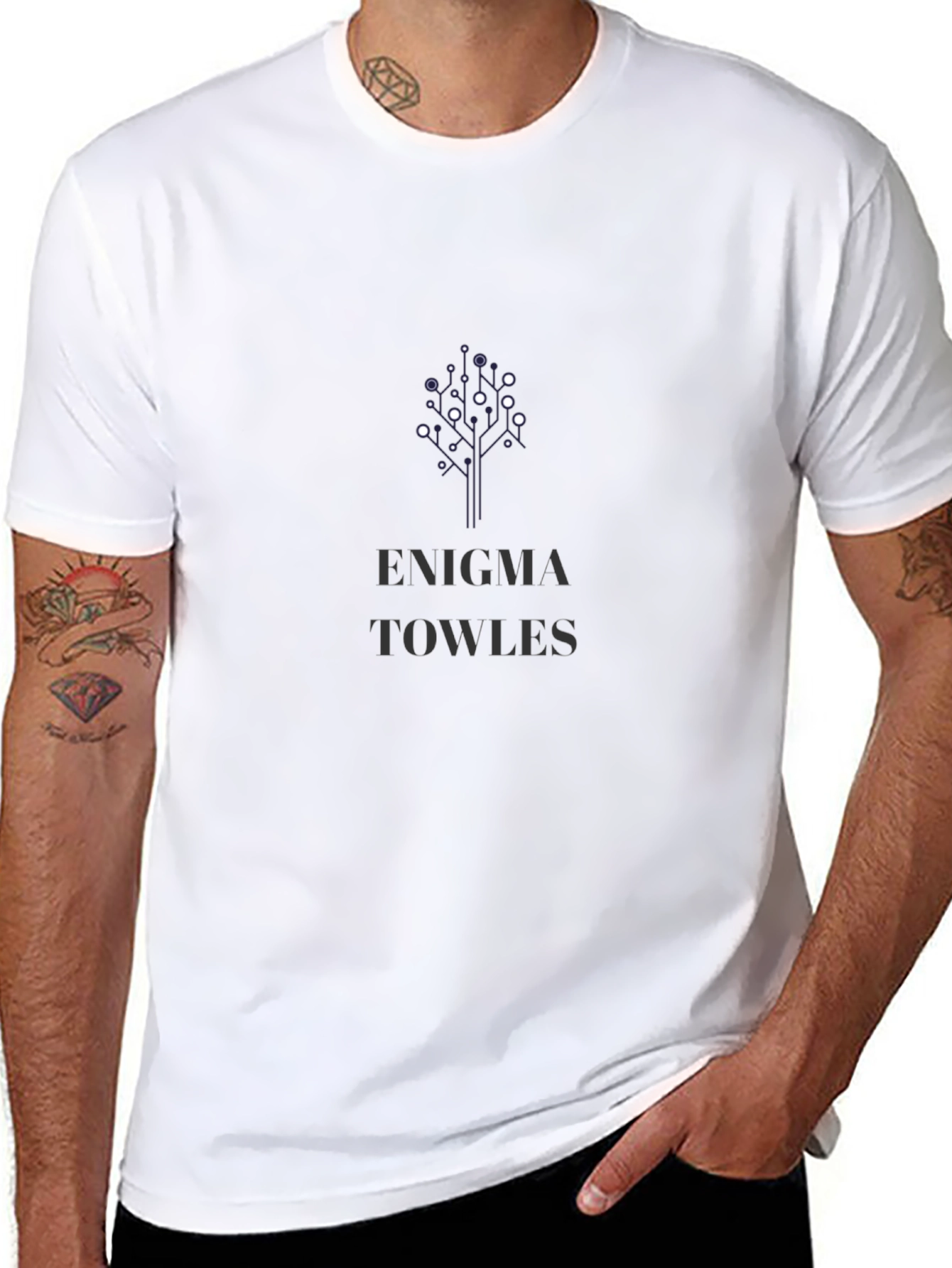 Enigma Towles Graphic Print Black T-Shirt