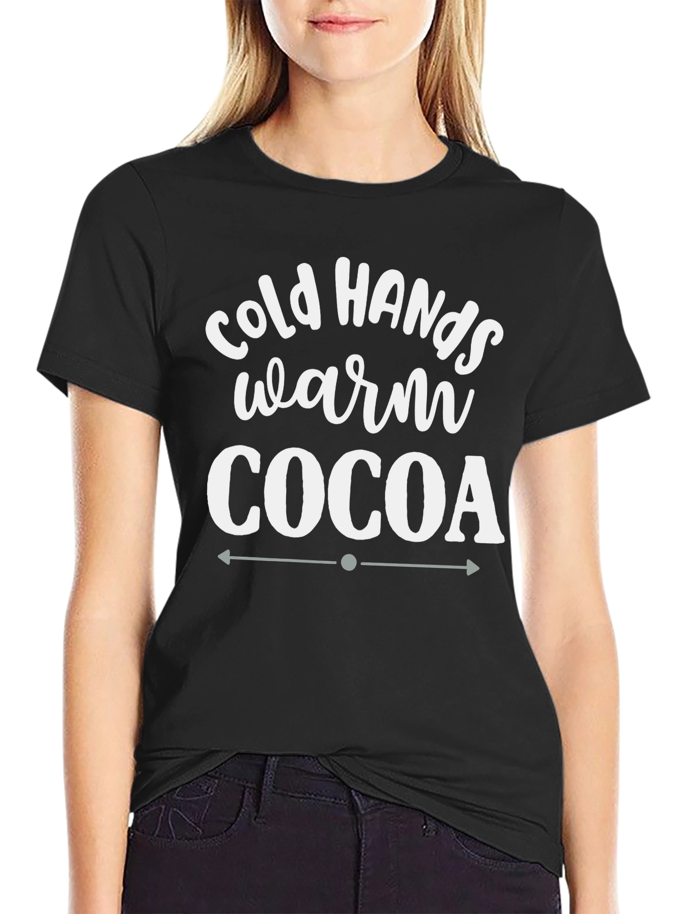 Cold Hands Warm Cocoa Graphic T-Shirt