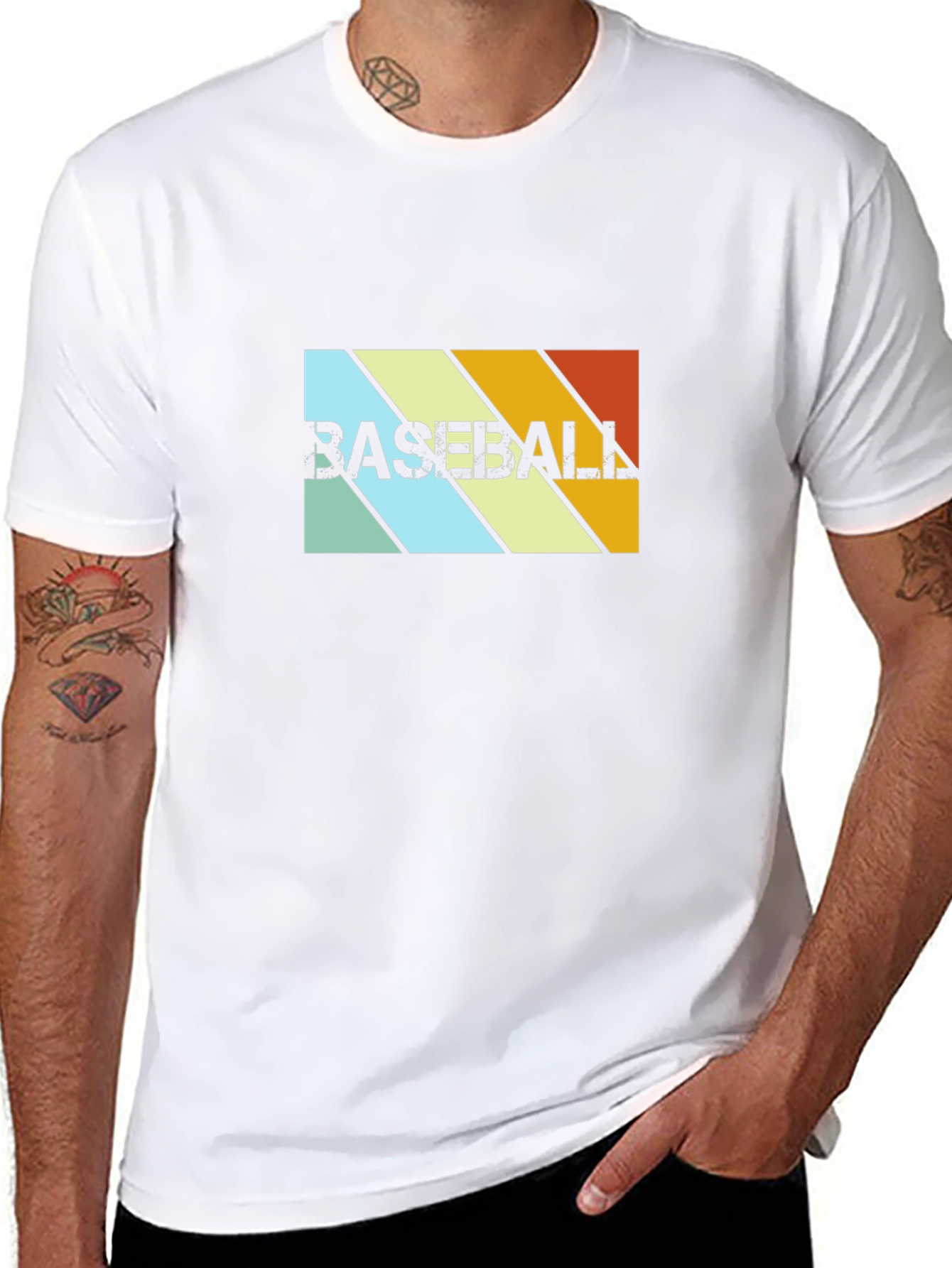 Retro Baseball Graphic Tee - Stylish Sportswear