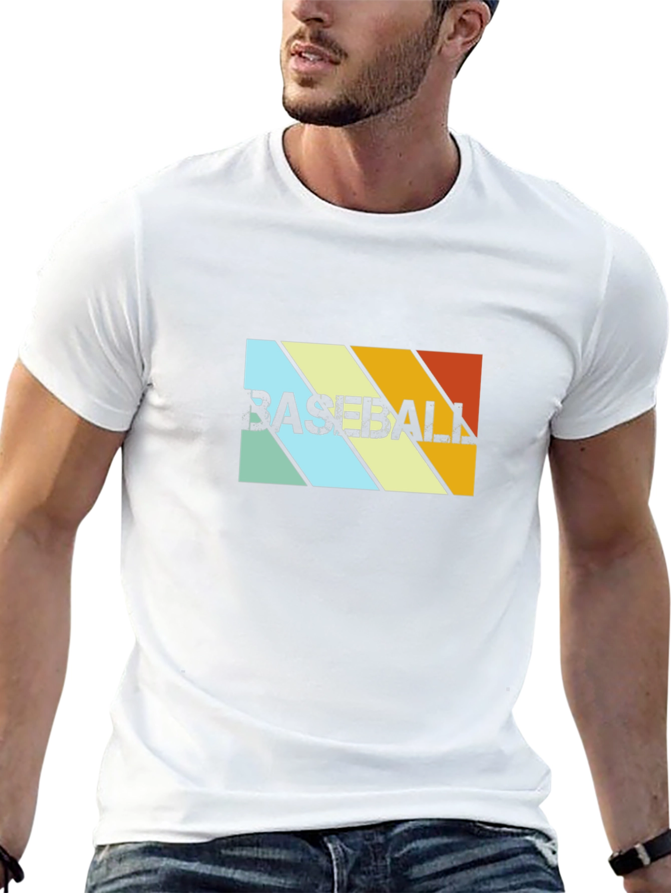Retro Baseball Graphic Tee - Stylish Sportswear