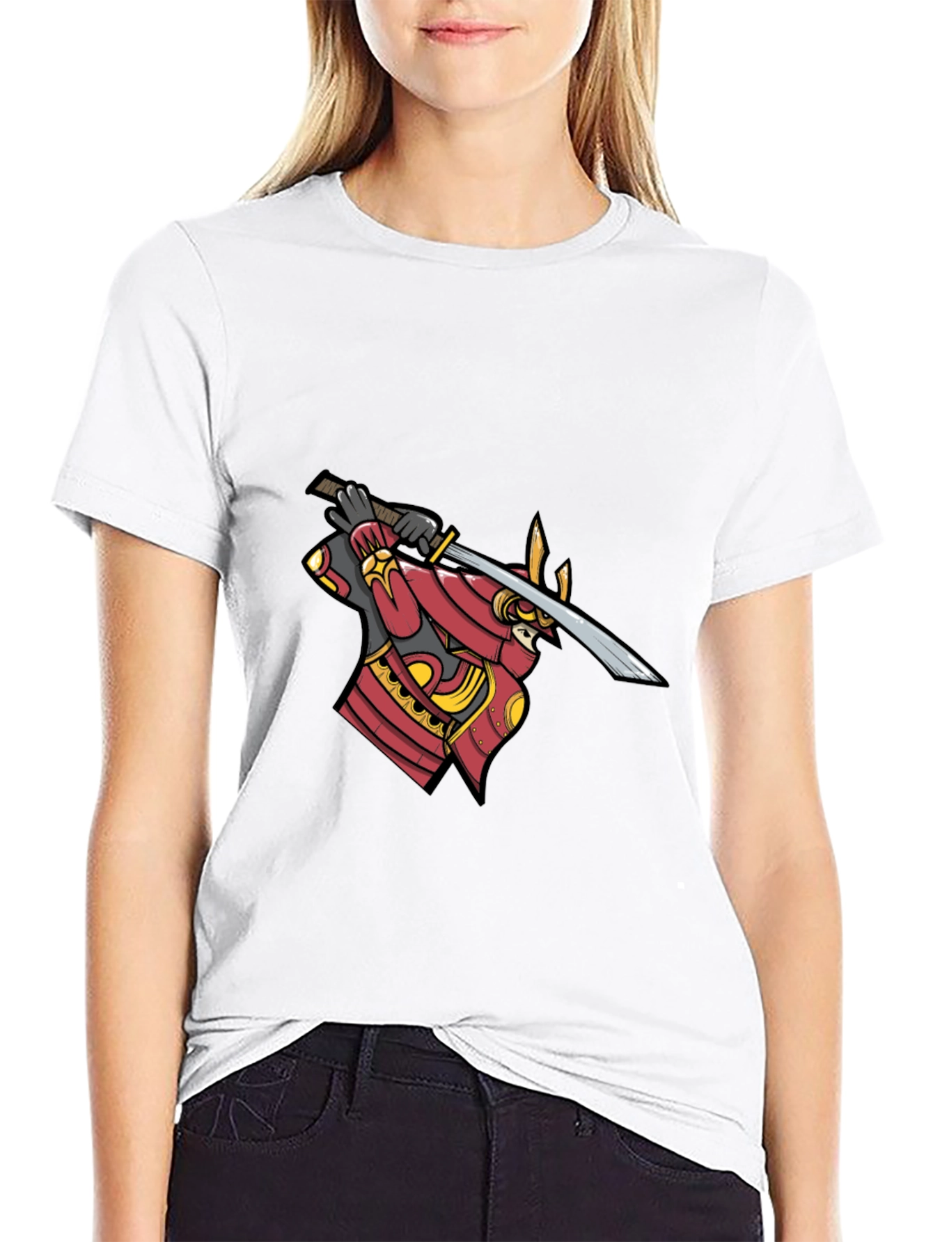 Samurai Warrior Graphic Black T-Shirt