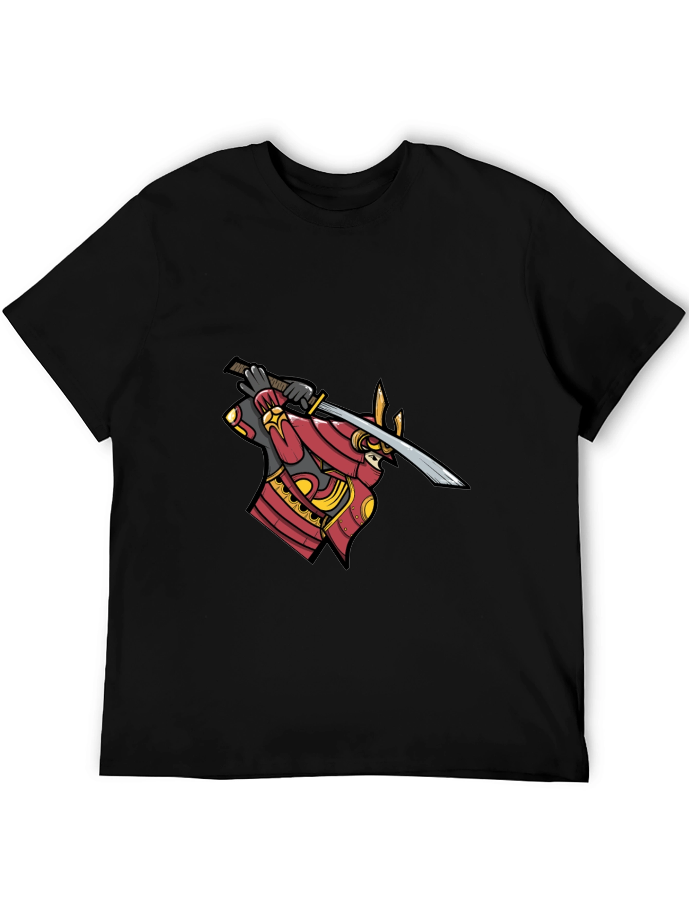Samurai Warrior Graphic Black T-Shirt