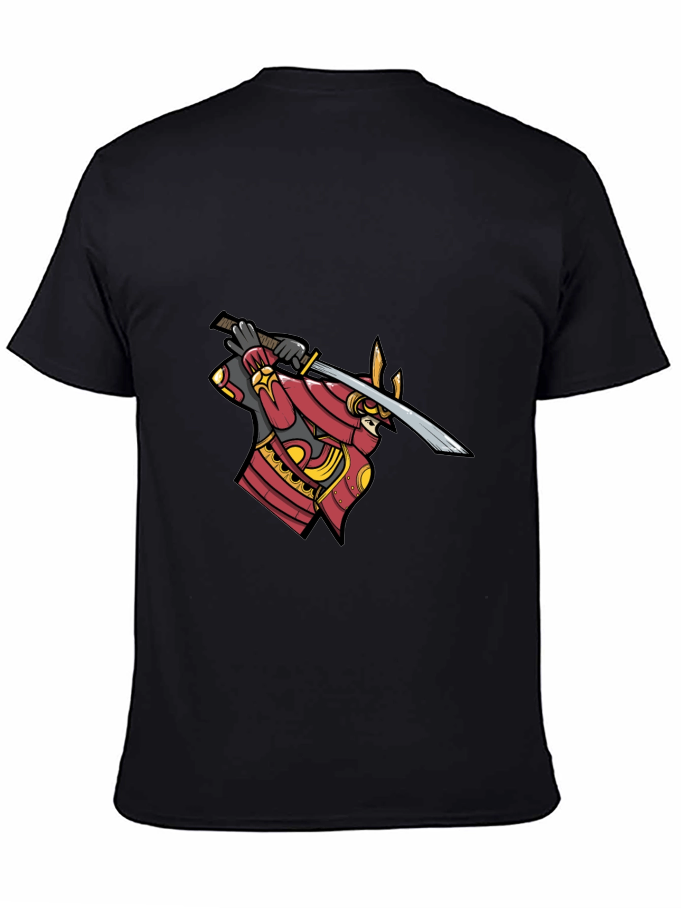 Samurai Warrior Graphic Black T-Shirt
