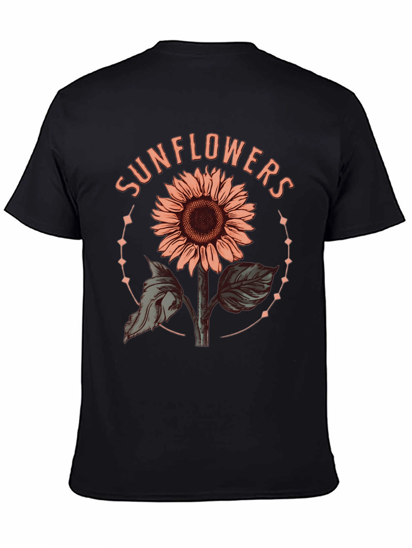 Sunflower Graphic Tee - Trendy Floral Design