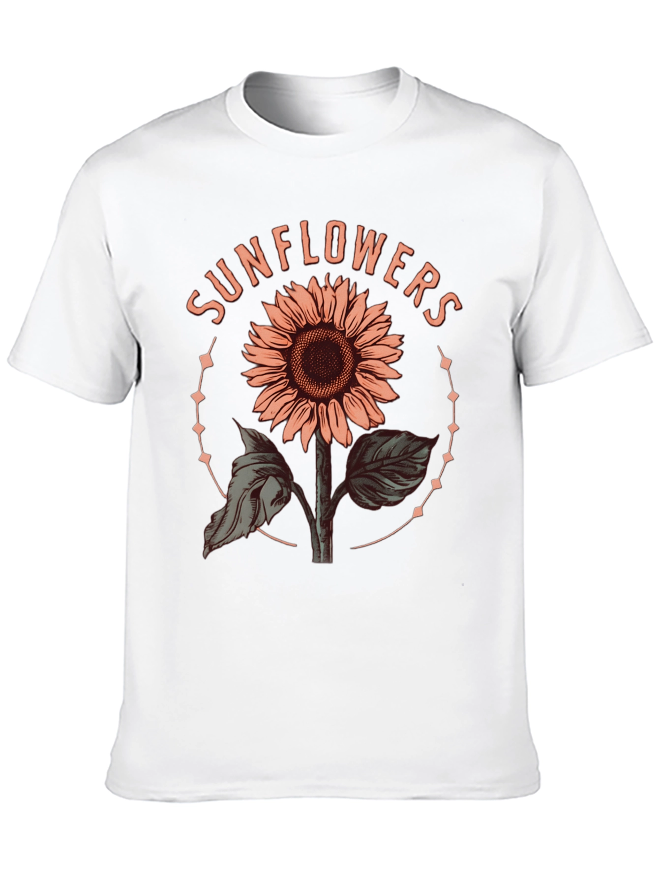 Sunflower Graphic Tee - Trendy Floral Design