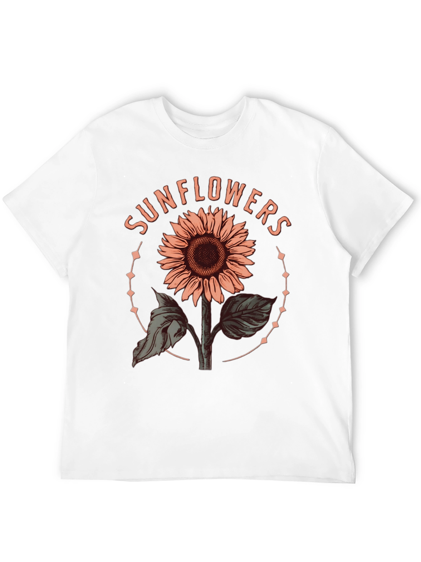 Sunflower Graphic Tee - Trendy Floral Design