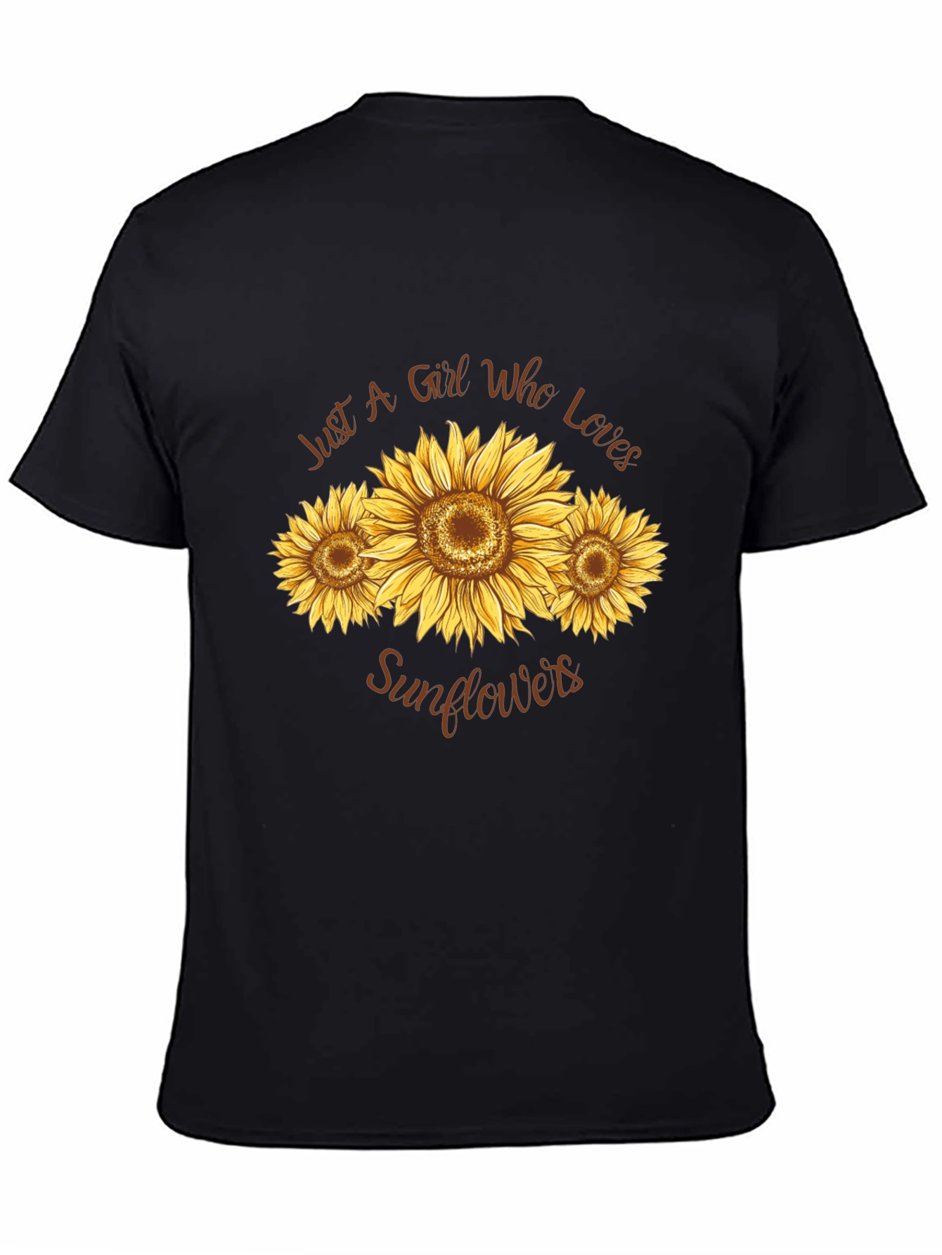 Sunflower Lover T-Shirt - Black
