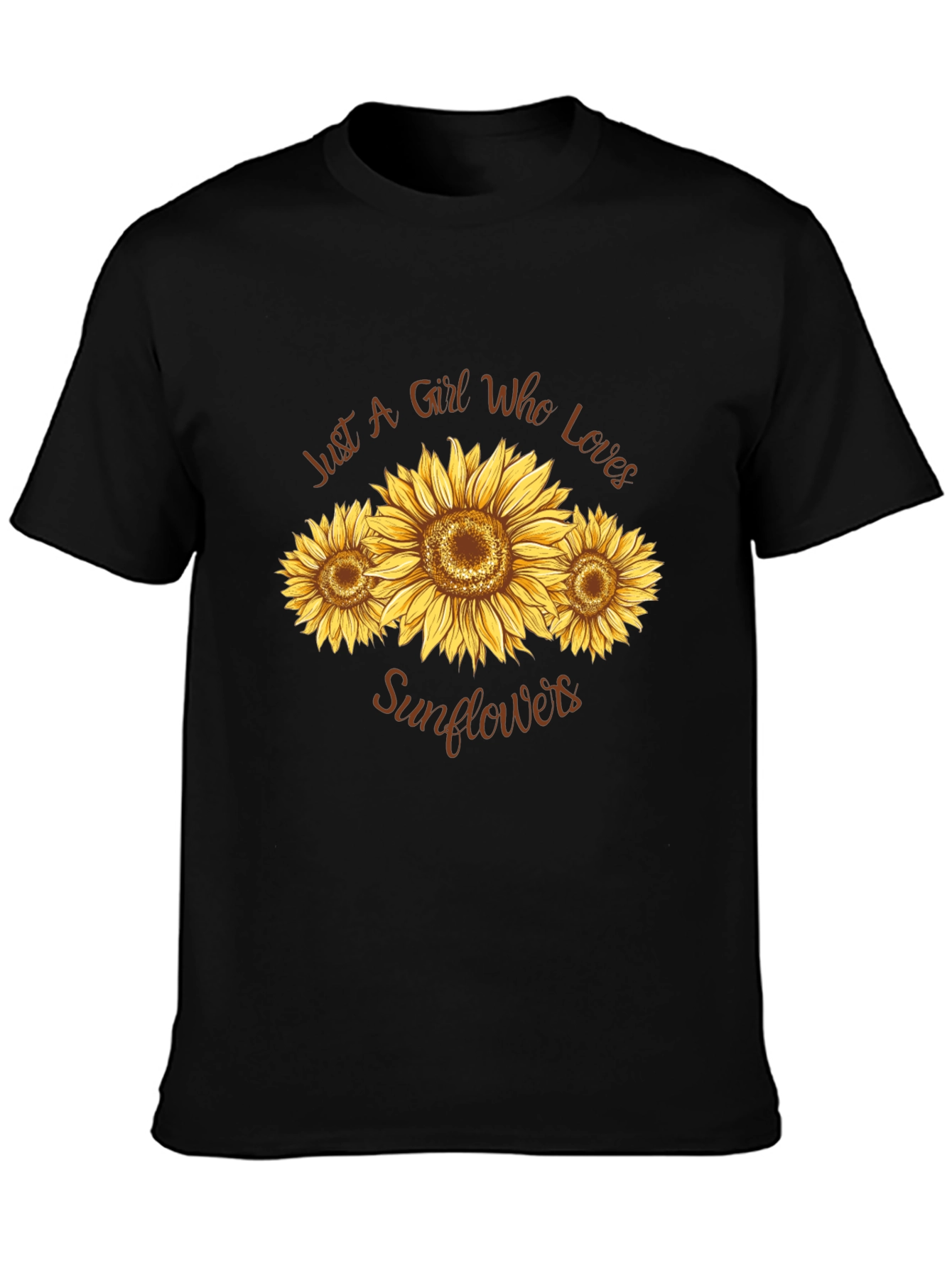 Sunflower Lover T-Shirt - Black