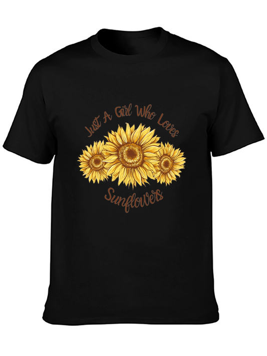 Sunflower Lover T-Shirt - Black
