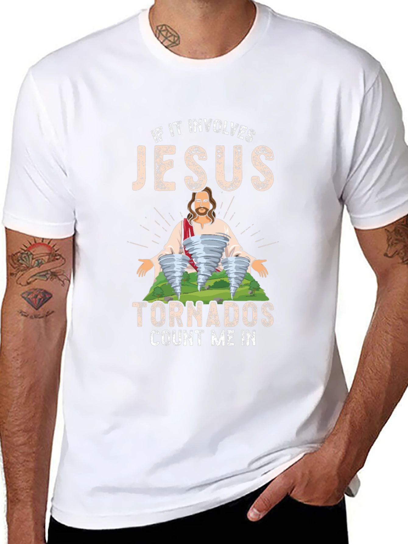 Jesus Tornadoes T-Shirt - Count Me In!