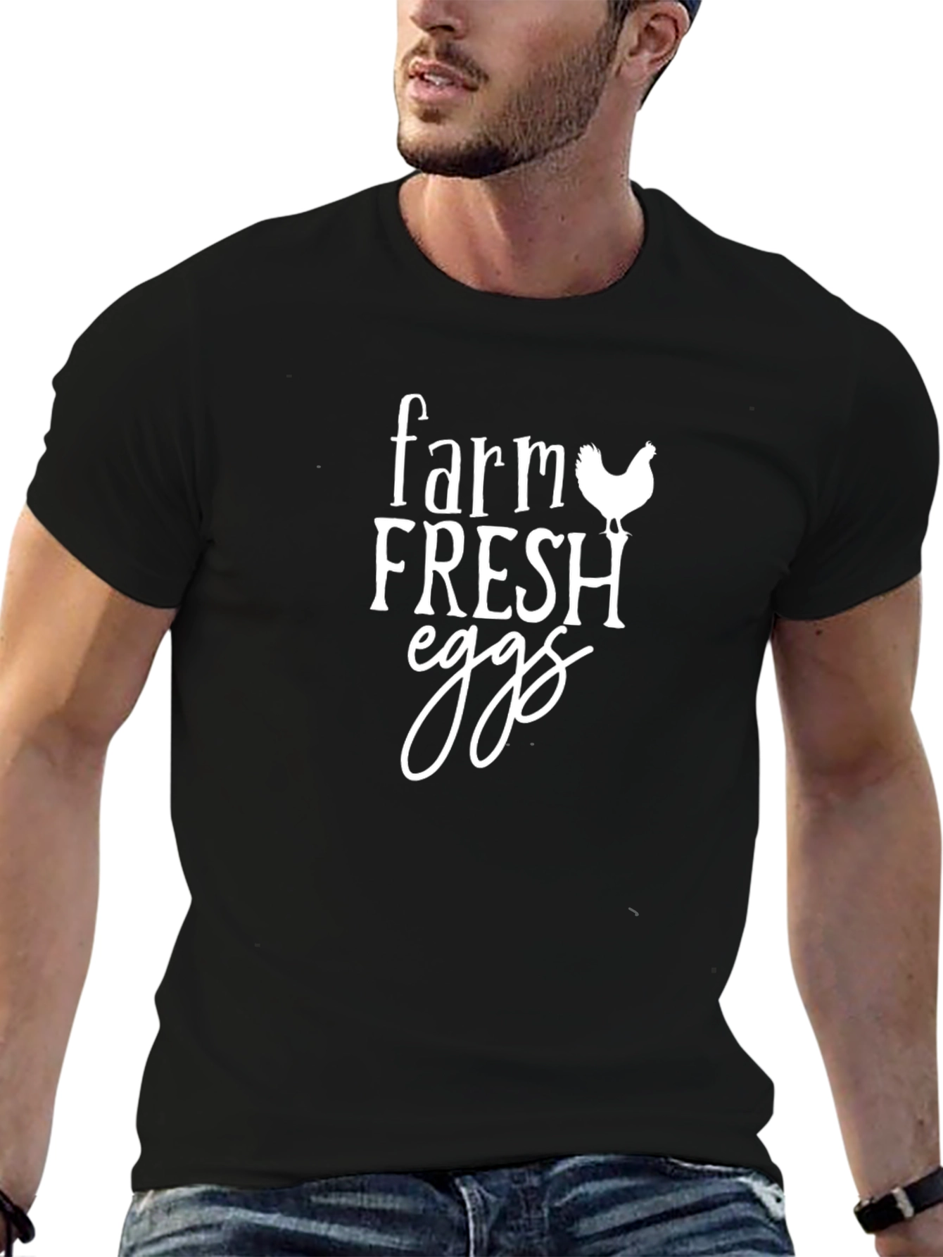 Farm Fresh Eggs Graphic T-Shirt