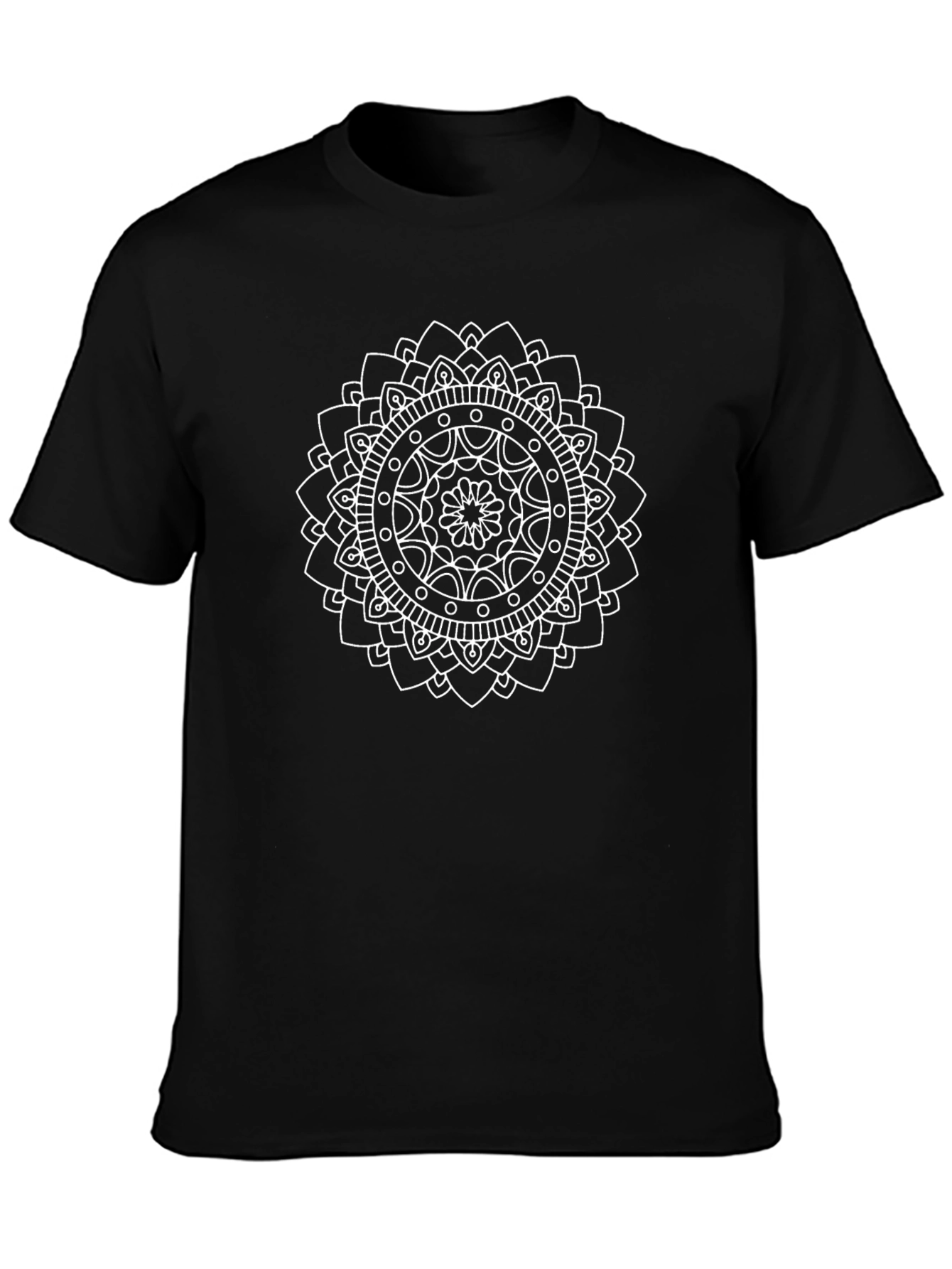Black Mandala Graphic T-Shirt
