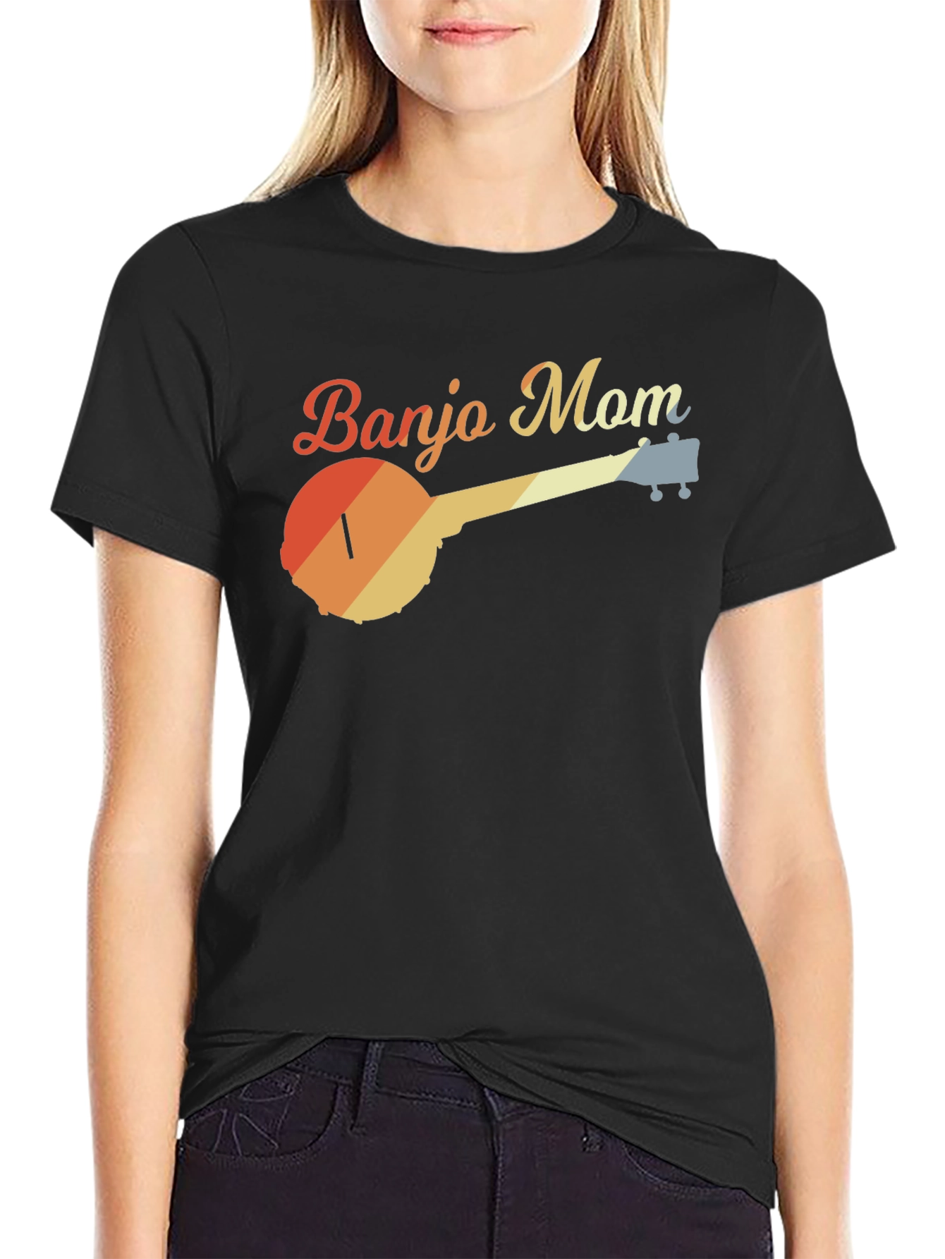 Retro Banjo Mom Graphic Tee