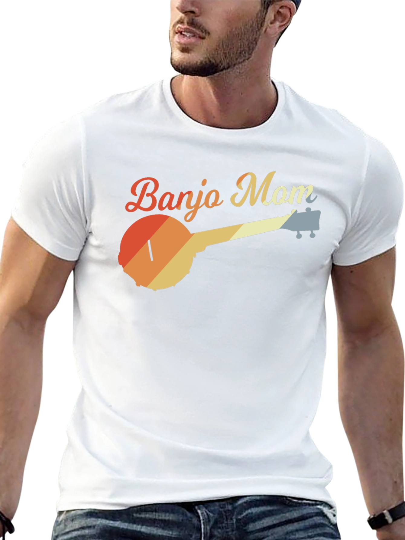 Retro Banjo Mom Graphic Tee