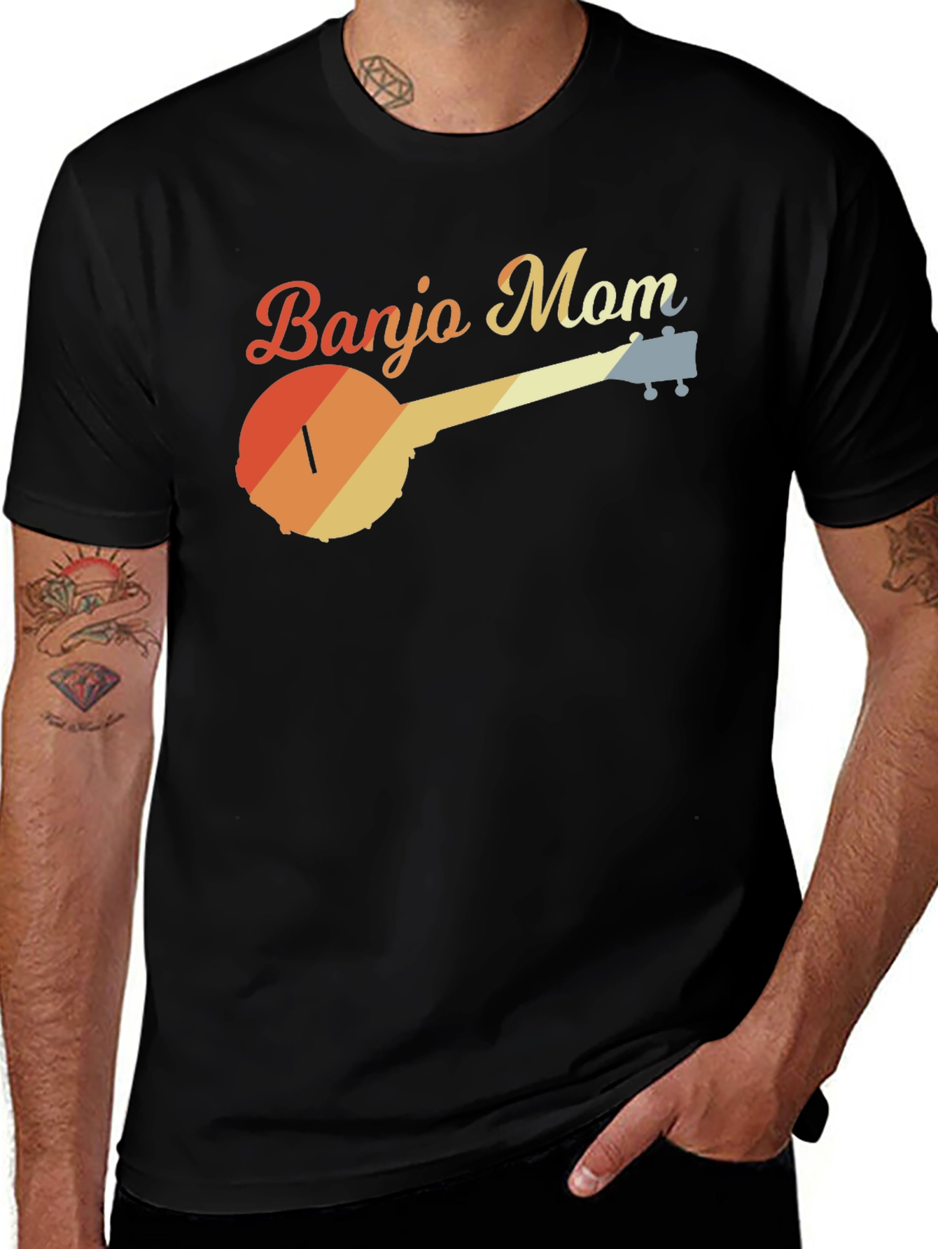 Retro Banjo Mom Graphic Tee