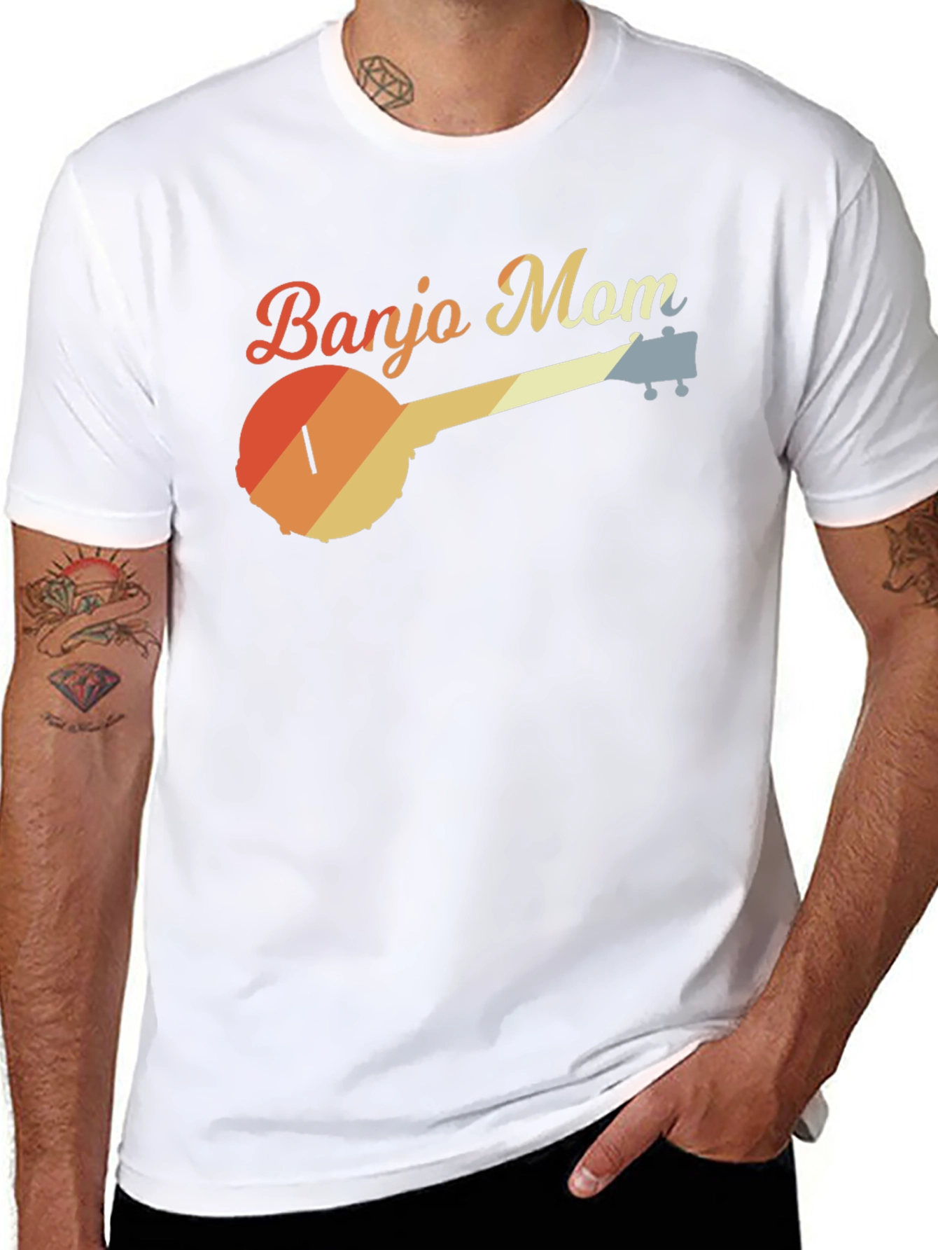 Retro Banjo Mom Graphic Tee