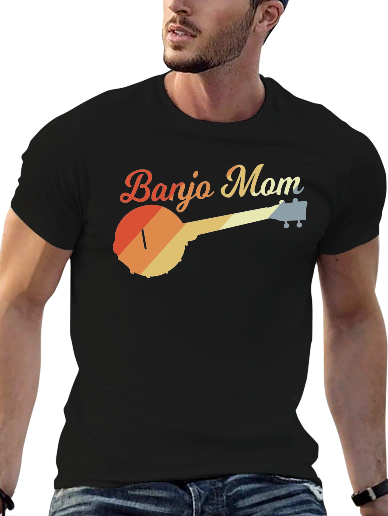 Retro Banjo Mom Graphic Tee