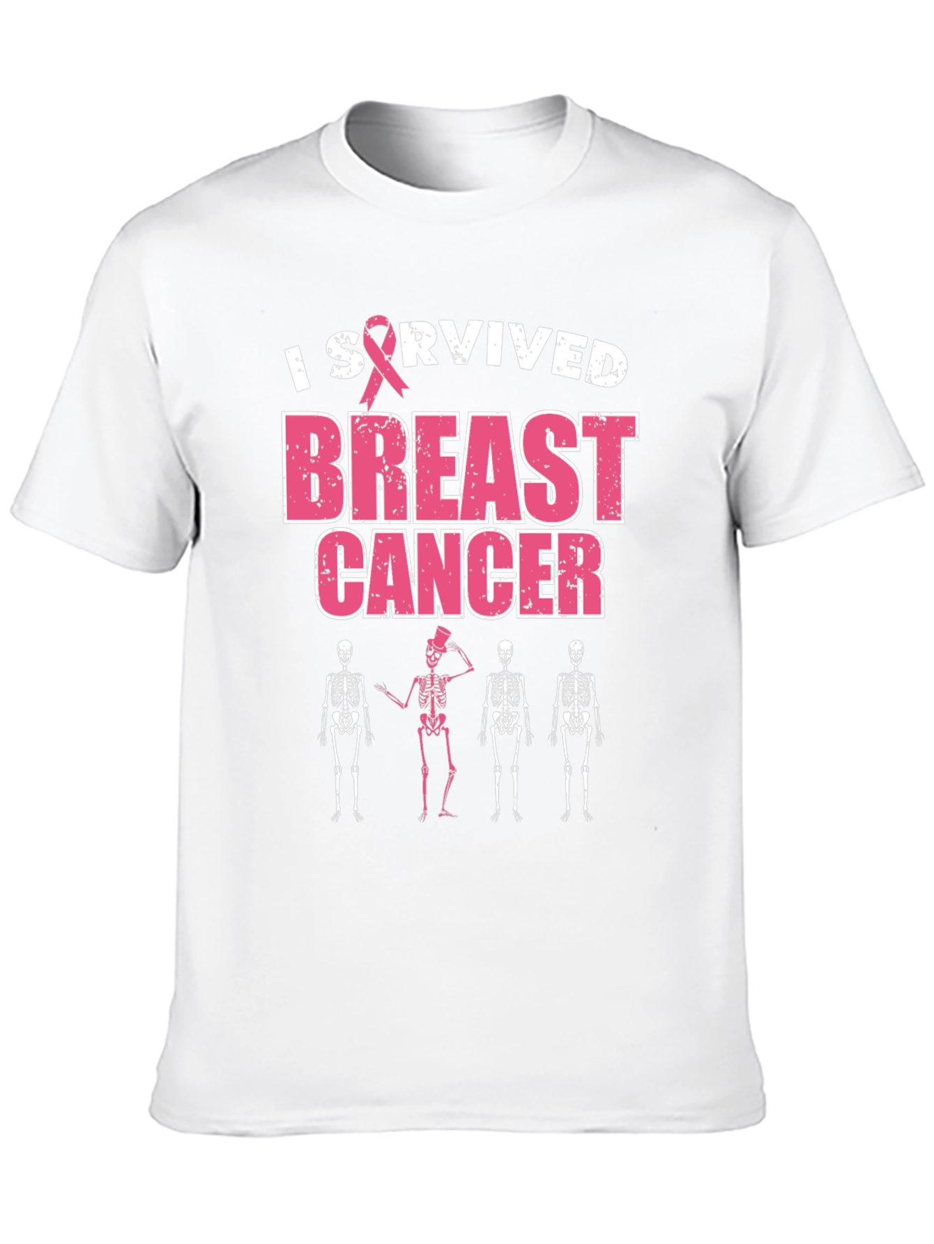 I Survived Breast Cancer Skeleton T-Shirt