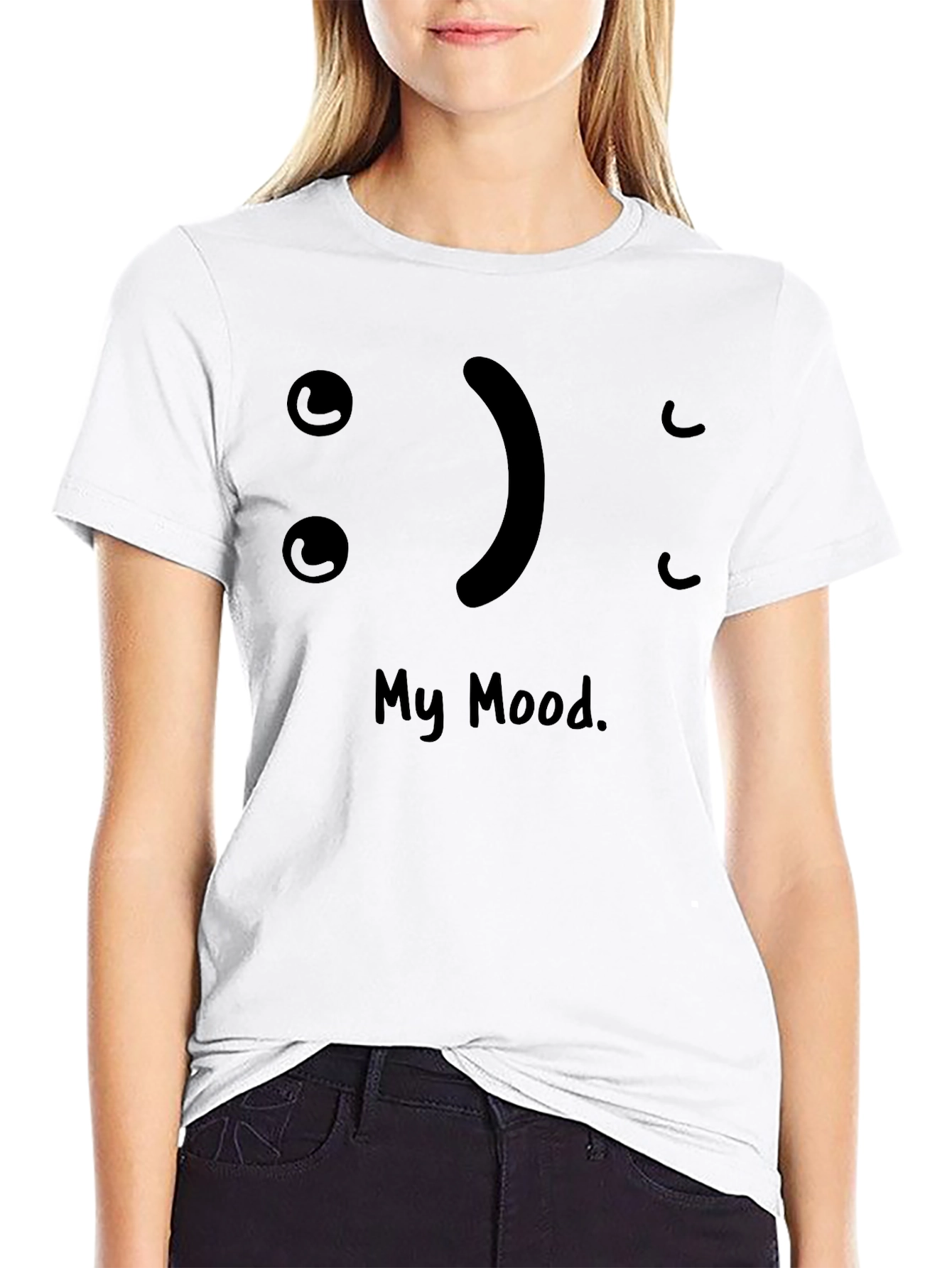 My Mood Black T-Shirt