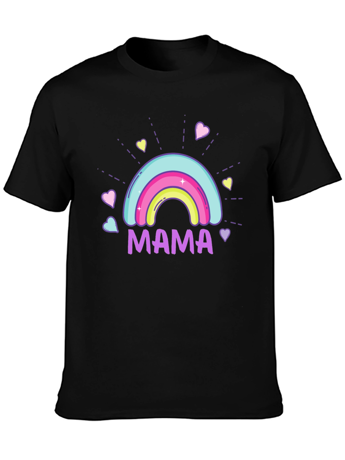Mama Rainbow Graphic T-Shirt - Cute Mothers Day Gift
