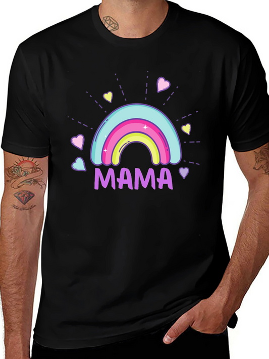 Mama Rainbow Graphic T-Shirt - Cute Mothers Day Gift