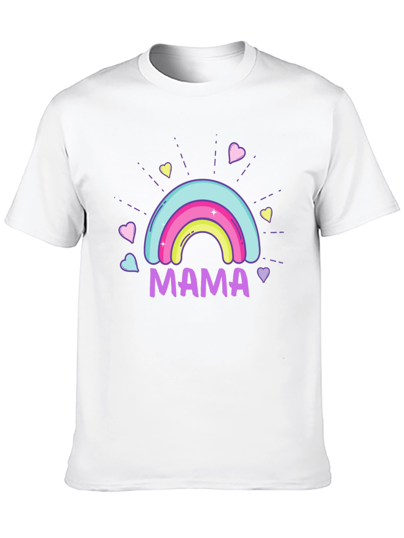 Mama Rainbow Graphic T-Shirt - Cute Mothers Day Gift