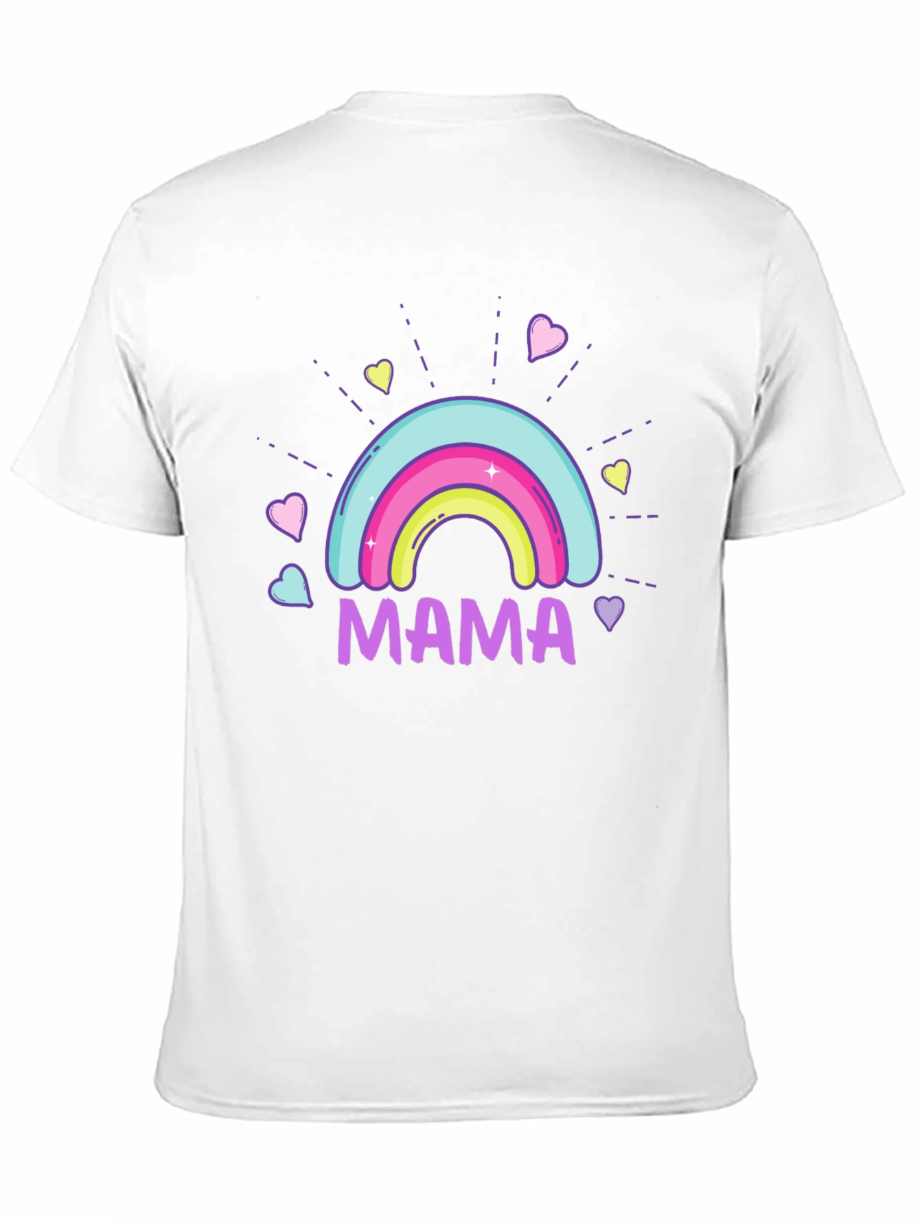 Mama Rainbow Graphic T-Shirt - Cute Mothers Day Gift