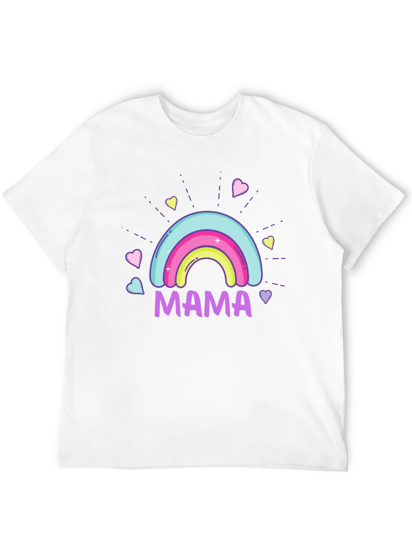 Mama Rainbow Graphic T-Shirt - Cute Mothers Day Gift