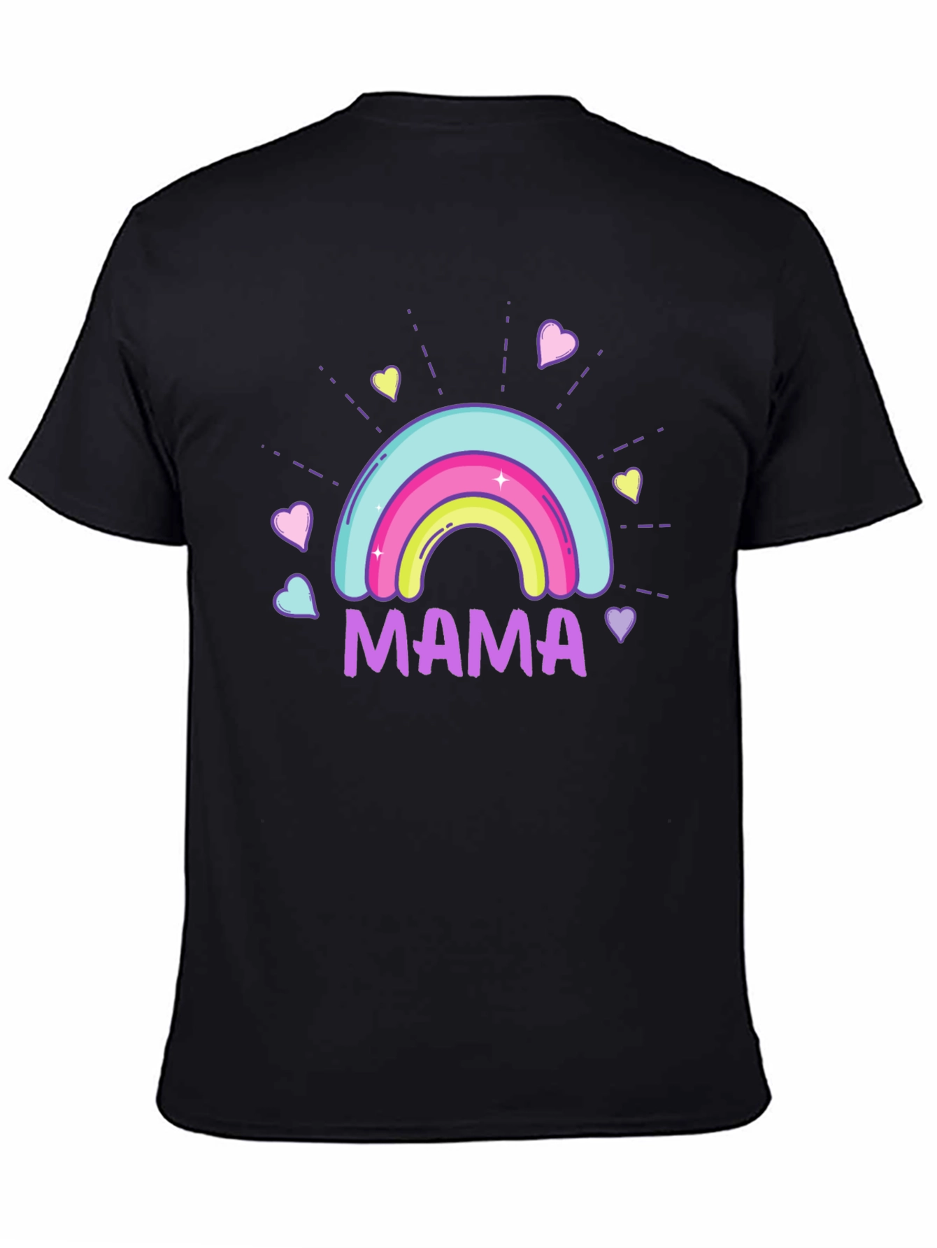 Mama Rainbow Graphic T-Shirt - Cute Mothers Day Gift