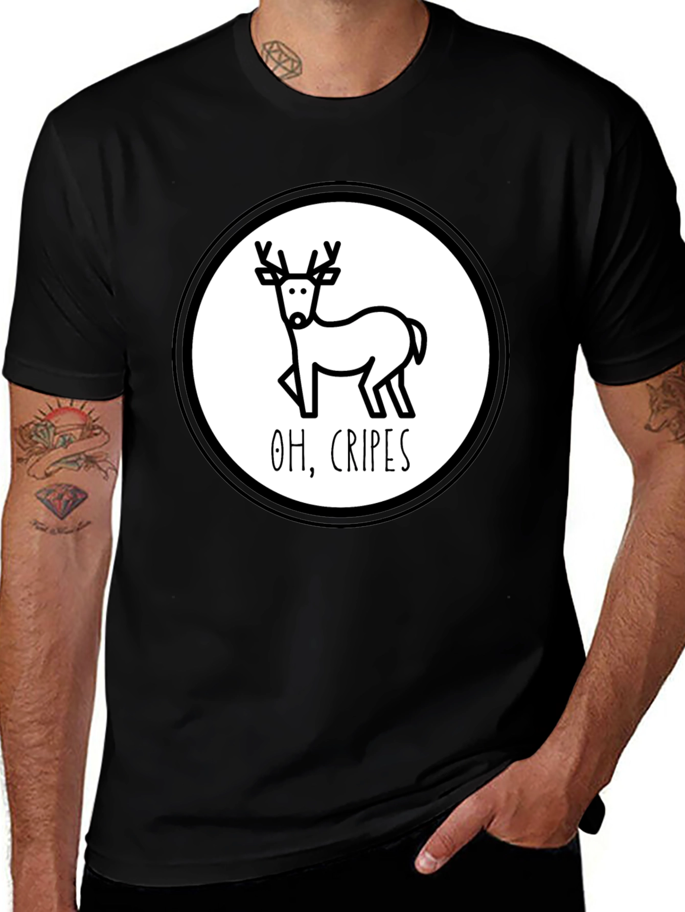 Funny Deer Oh Cripes T-Shirt