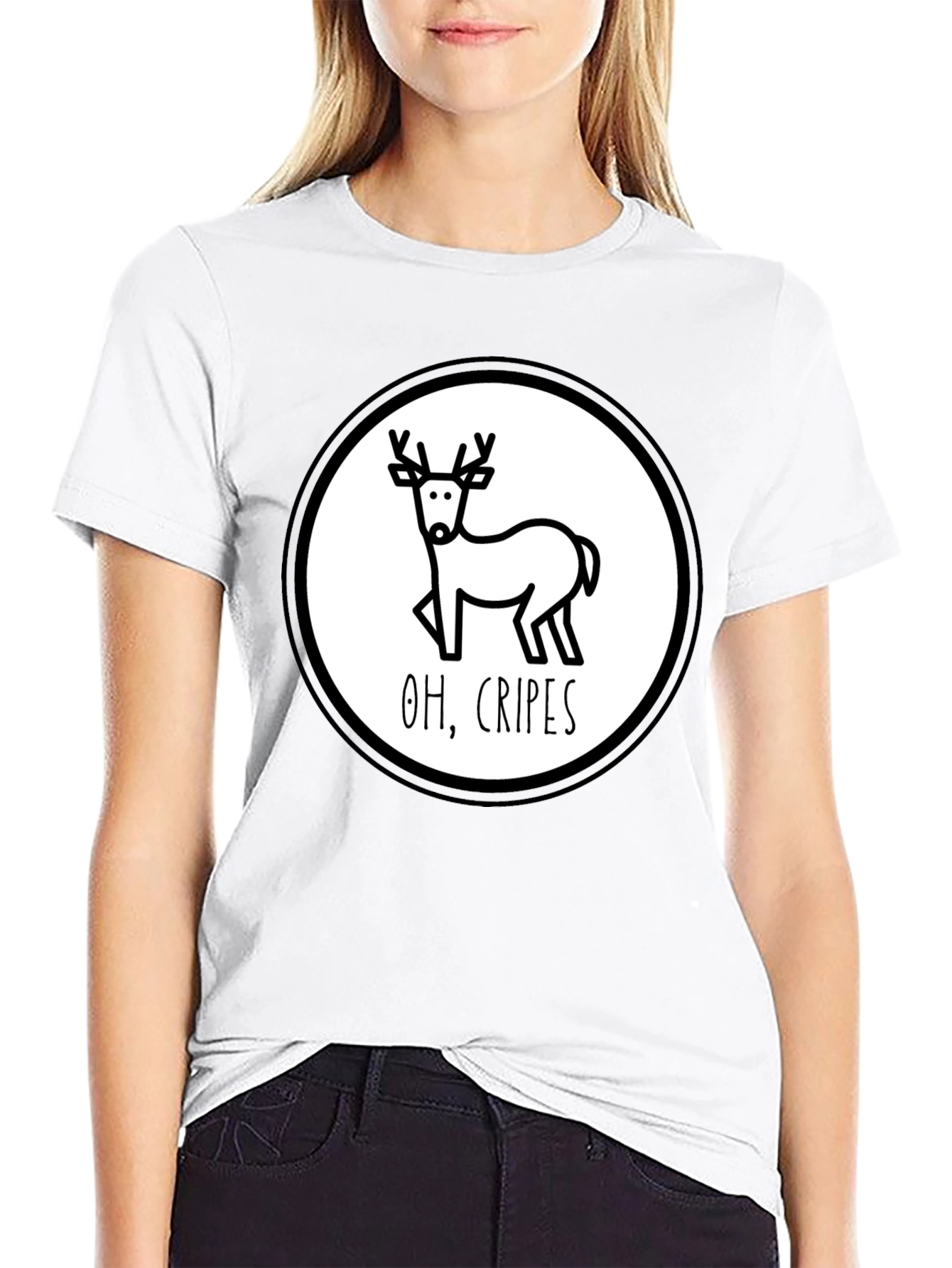 Funny Deer Oh Cripes T-Shirt