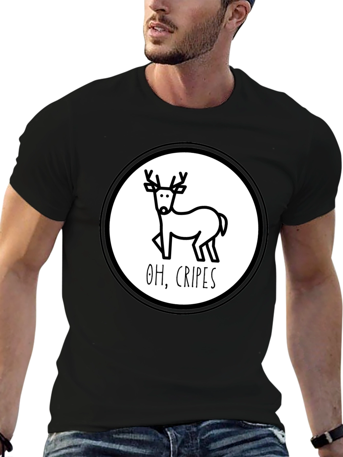 Funny Deer Oh Cripes T-Shirt