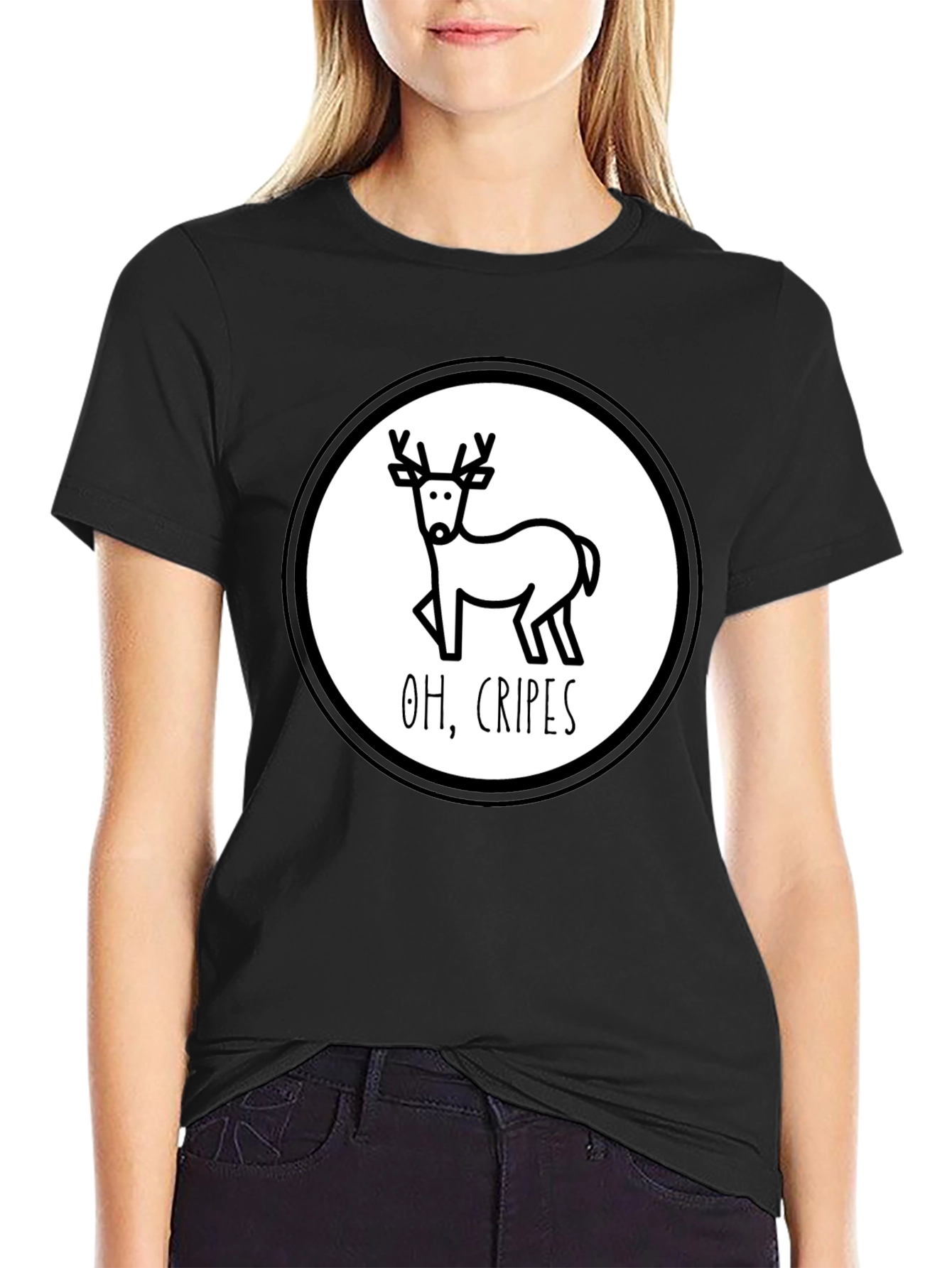 Funny Deer Oh Cripes T-Shirt