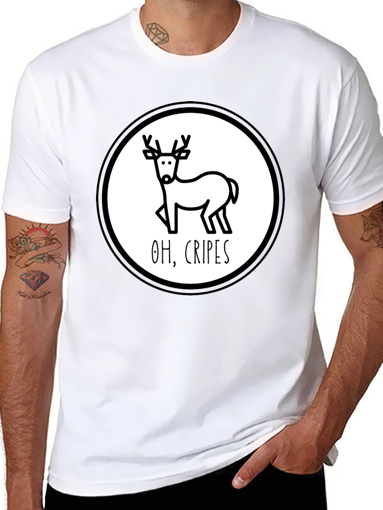 Funny Deer Oh Cripes T-Shirt