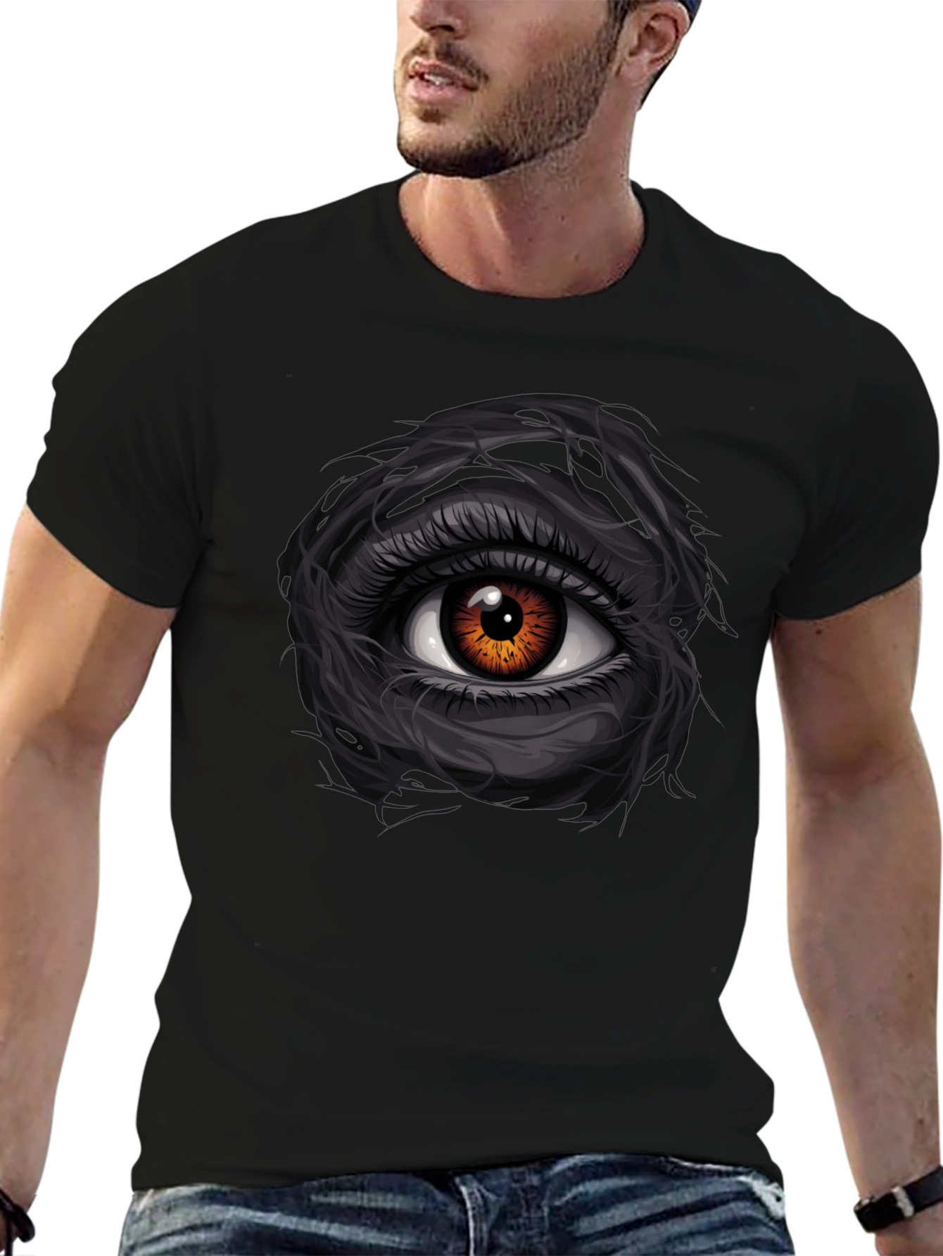 Eye Graphic Tee - Mens Black T-Shirt