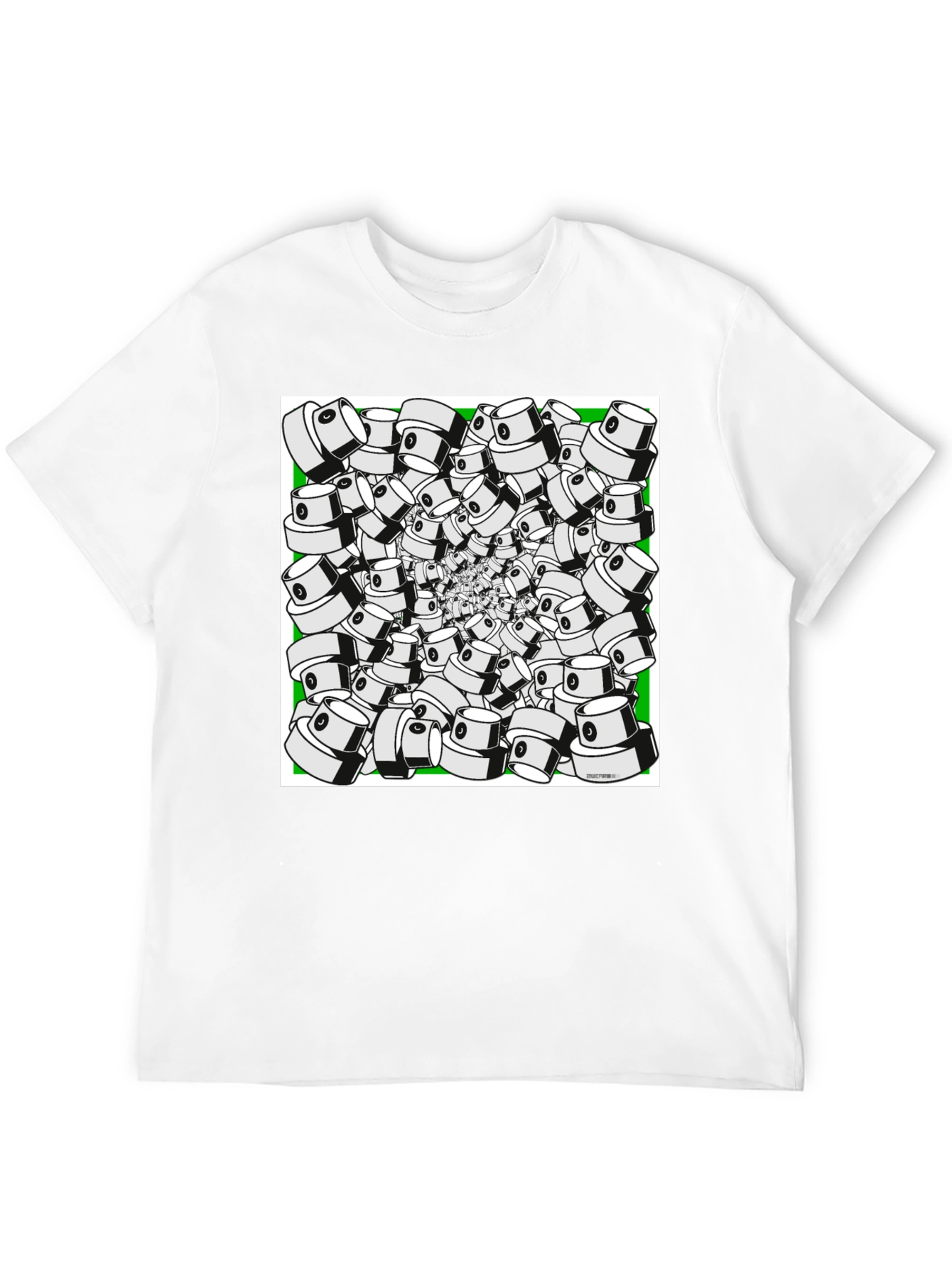 Spray Cap Swirl T-Shirt - Unique Graphic Tee