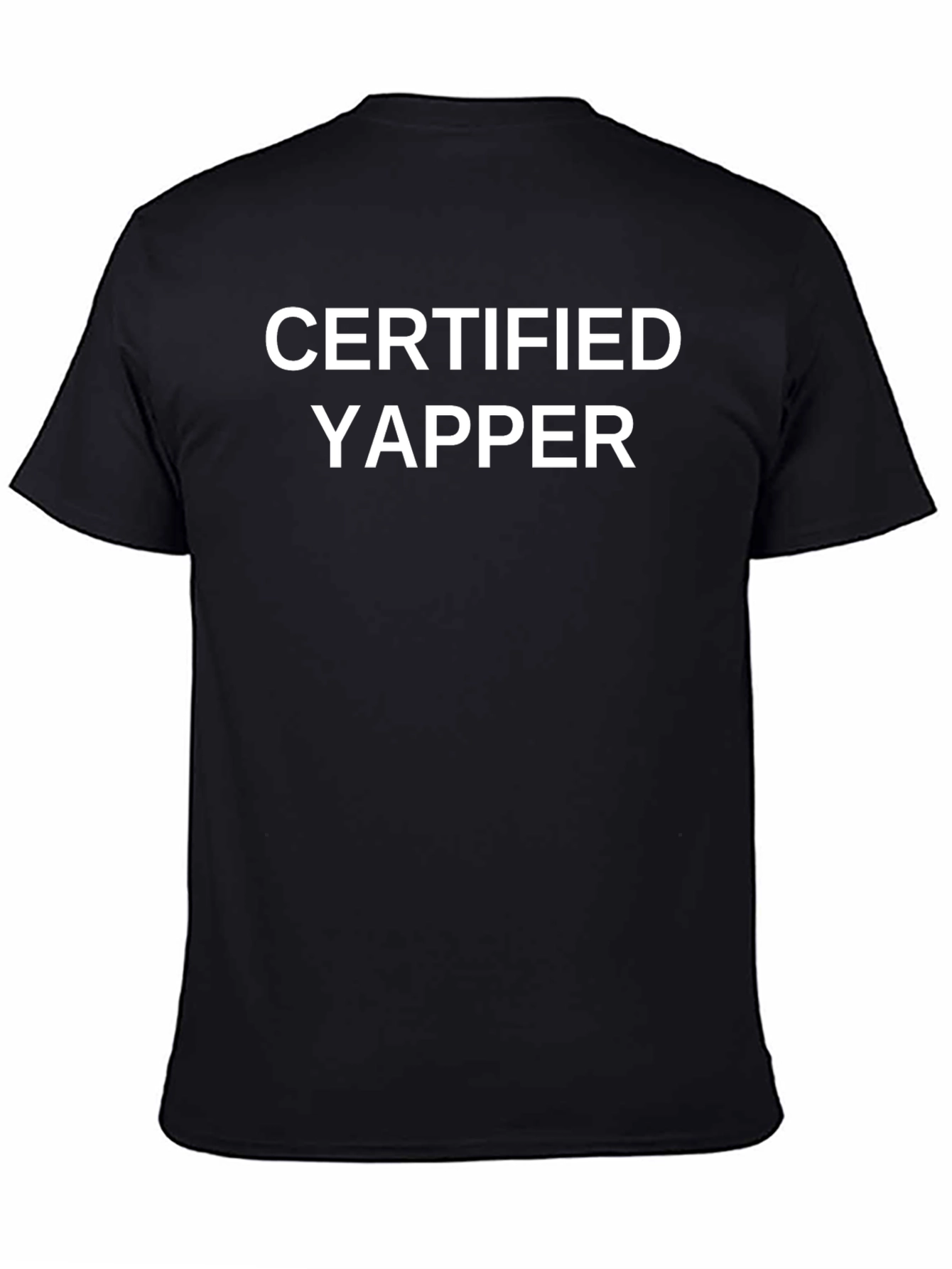 Certified Yapper Graphic Tee - Black