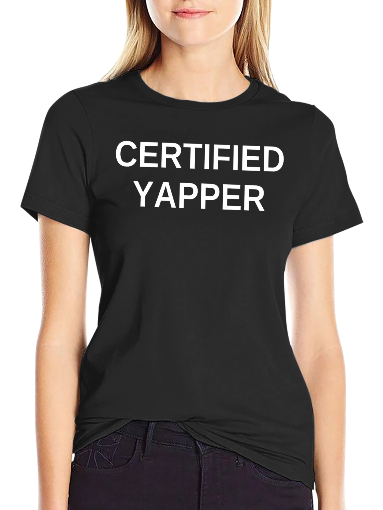 Certified Yapper Graphic Tee - Black