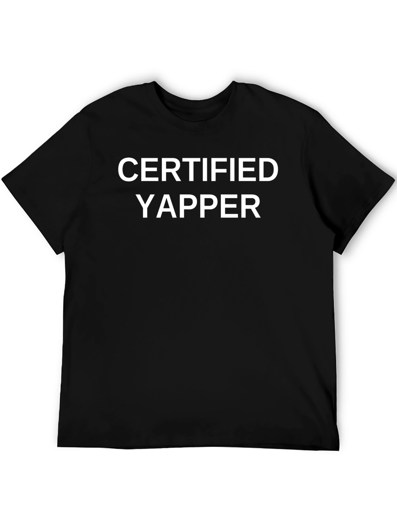 Certified Yapper Graphic Tee - Black