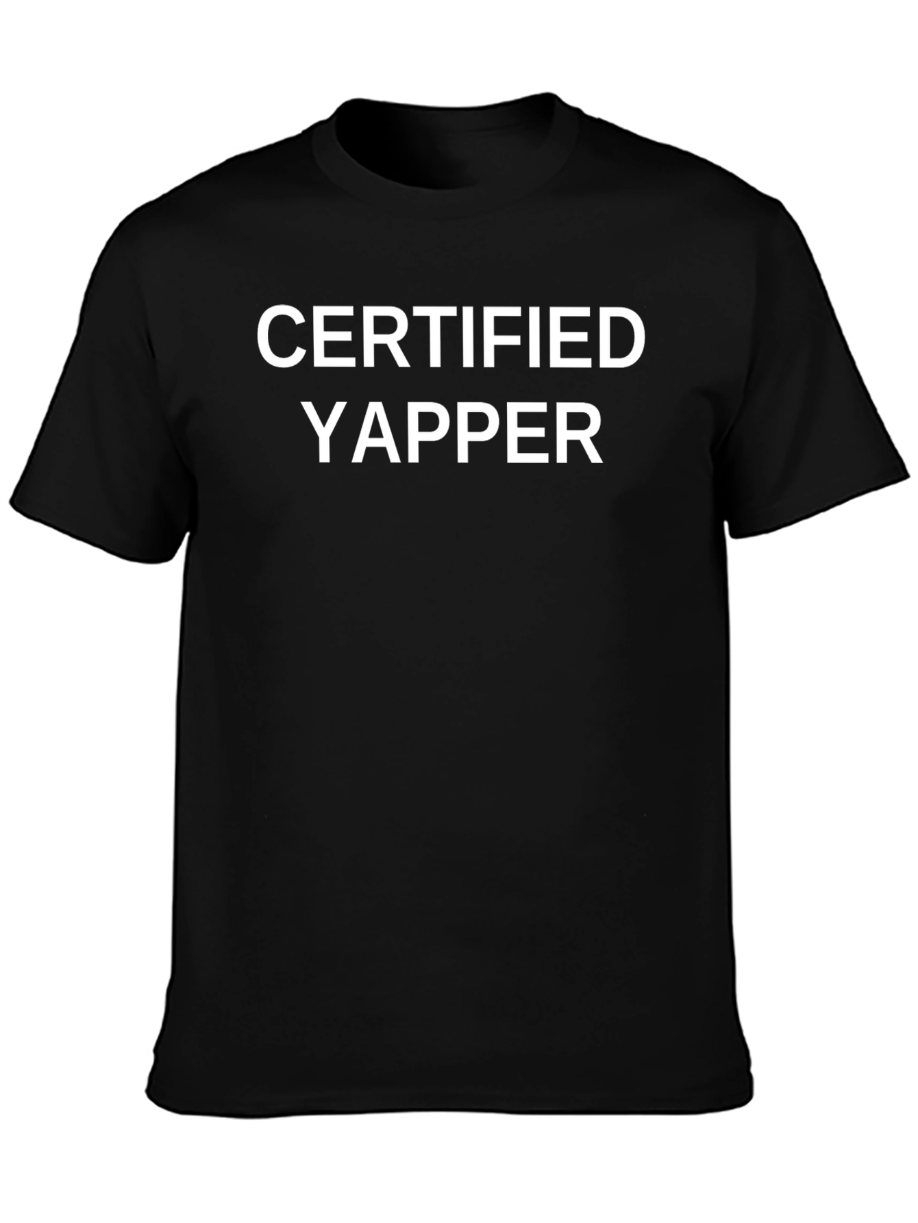 Certified Yapper Graphic Tee - Black