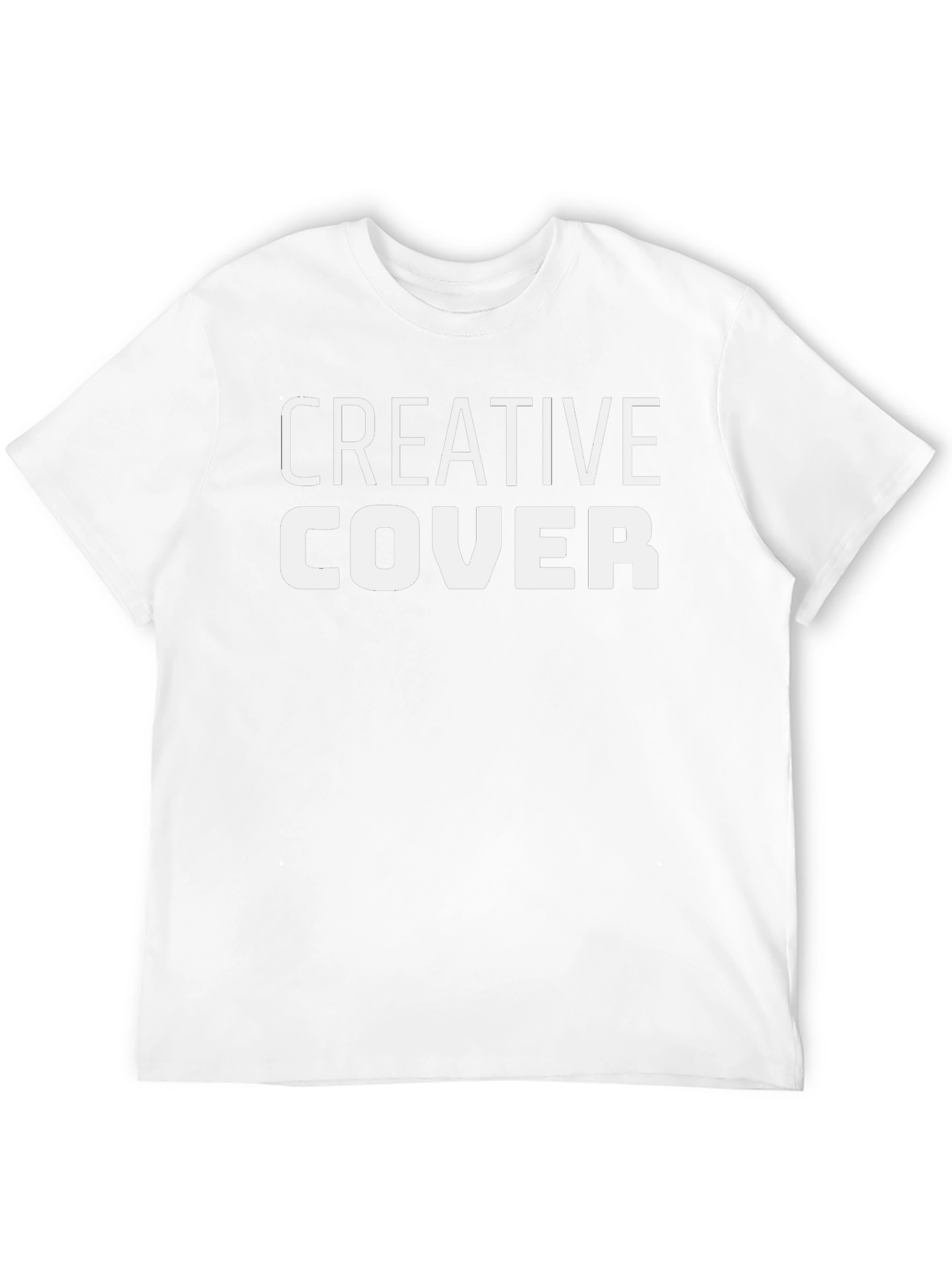 Creative Cover Graphic Tee - Black Cotton T-Shirt