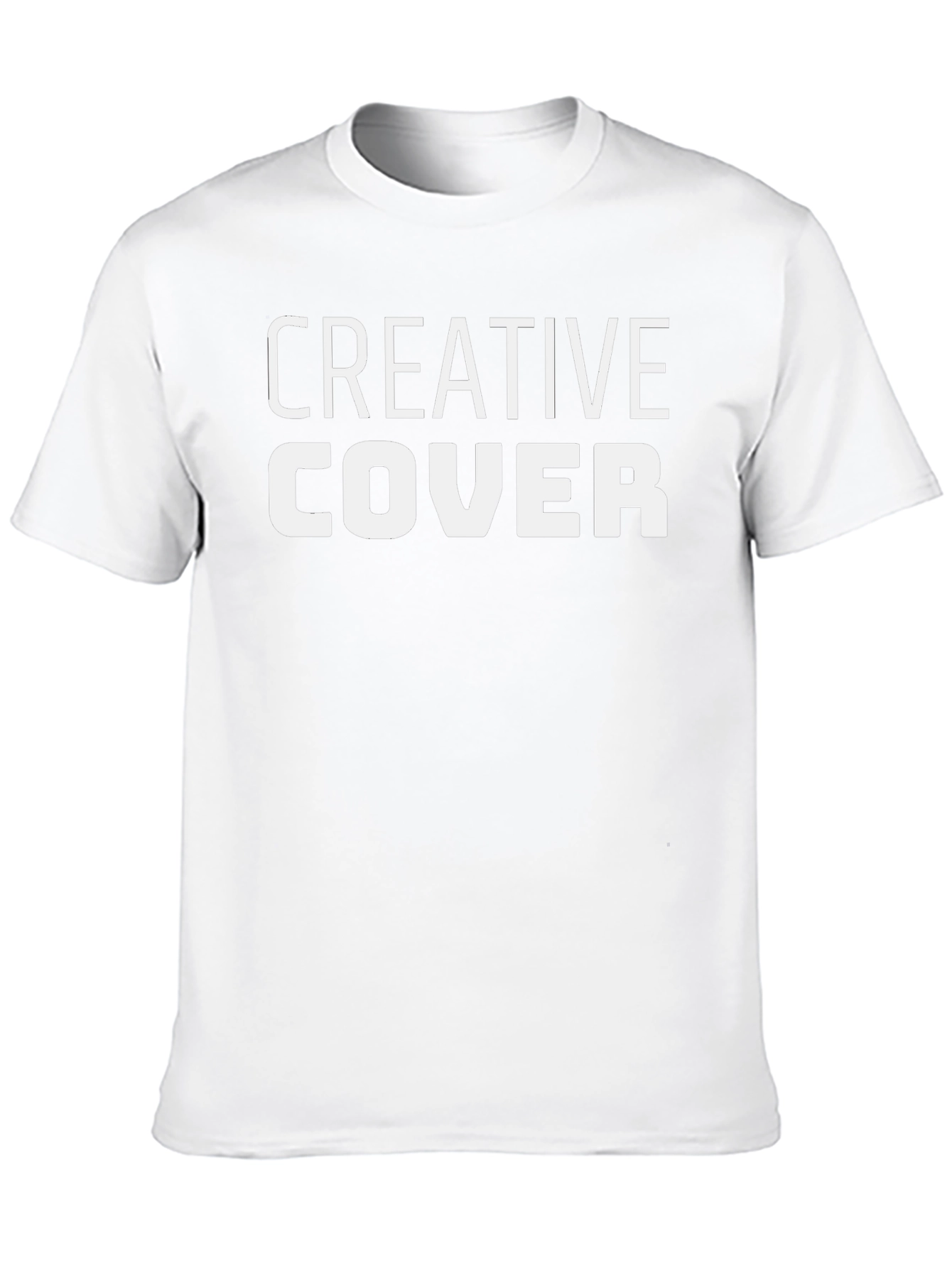 Creative Cover Graphic Tee - Black Cotton T-Shirt