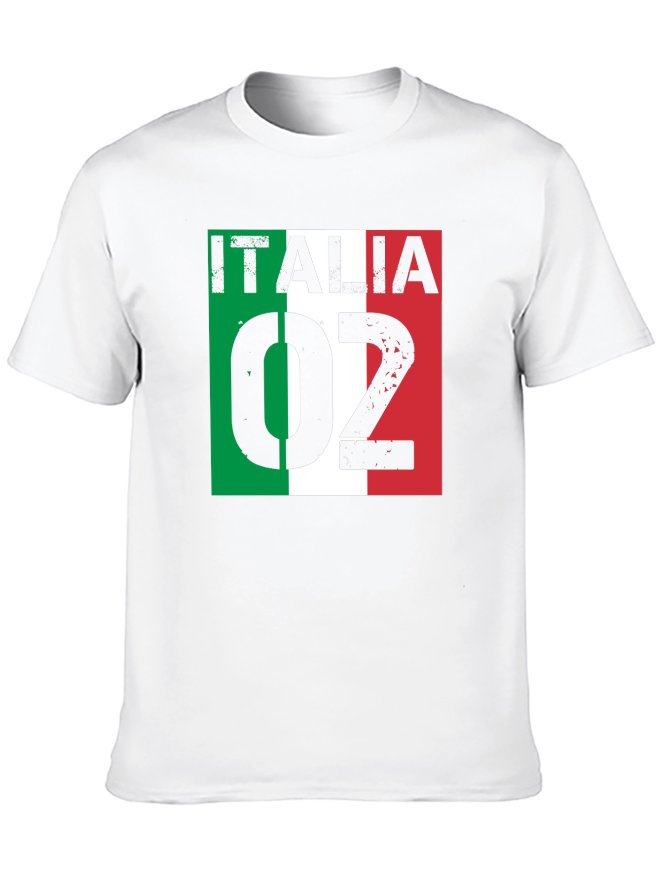 Italia 02 T-Shirt Black Italy Flag Design