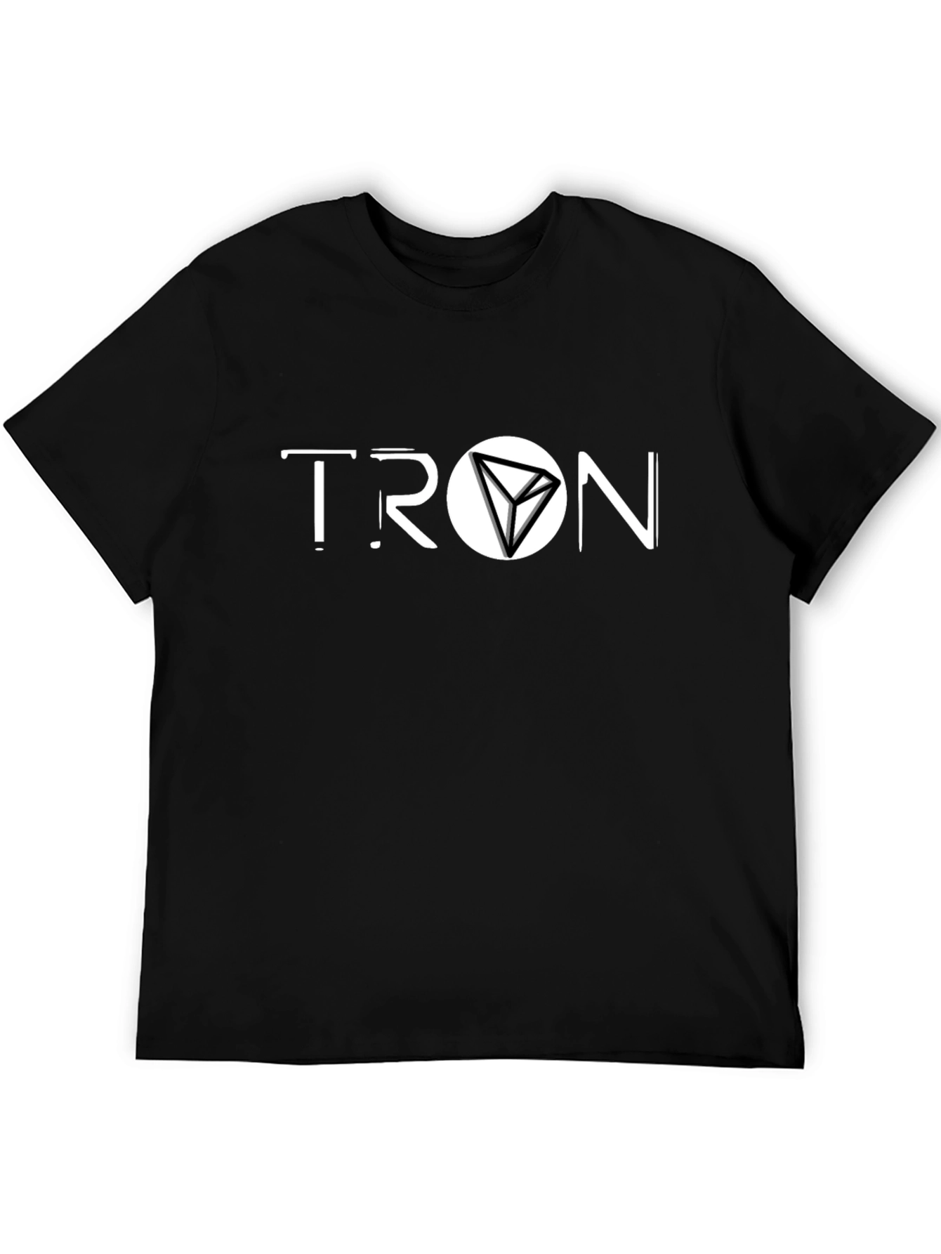 Tron Logo Black T-Shirt Crypto Design