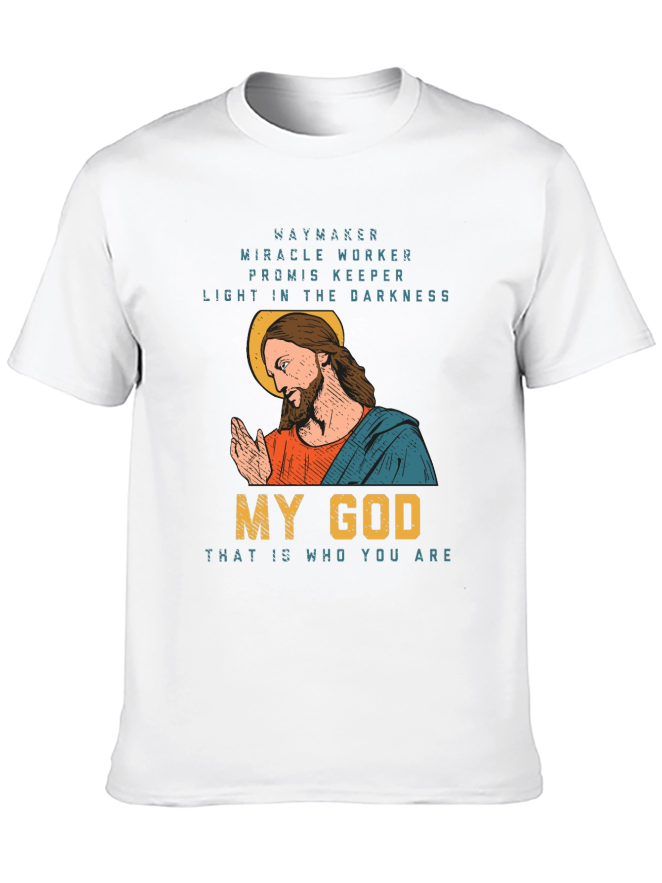 Waymaker Christian Graphic T-Shirt - My God Design