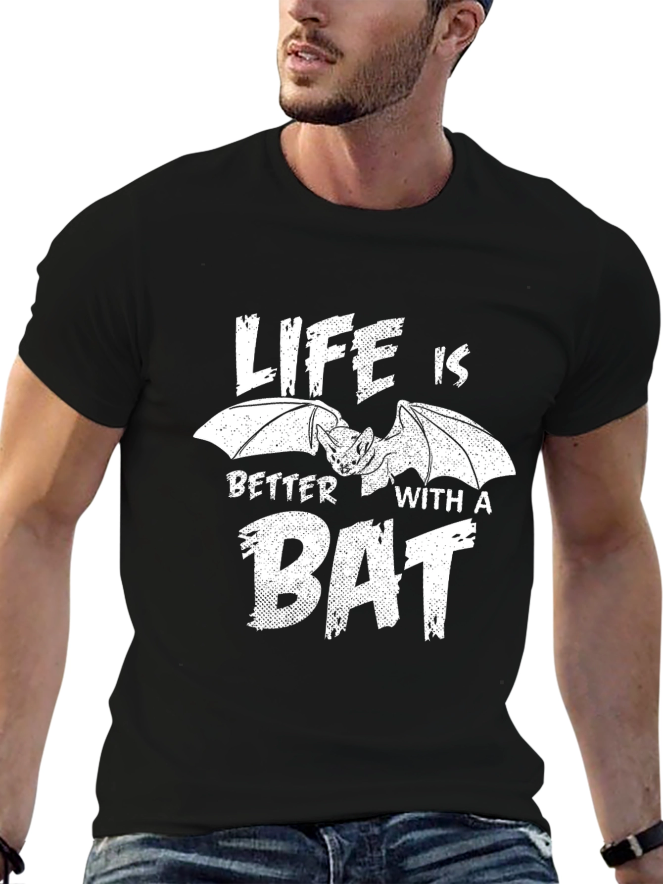 Life is Better with a Bat Graphic Tee