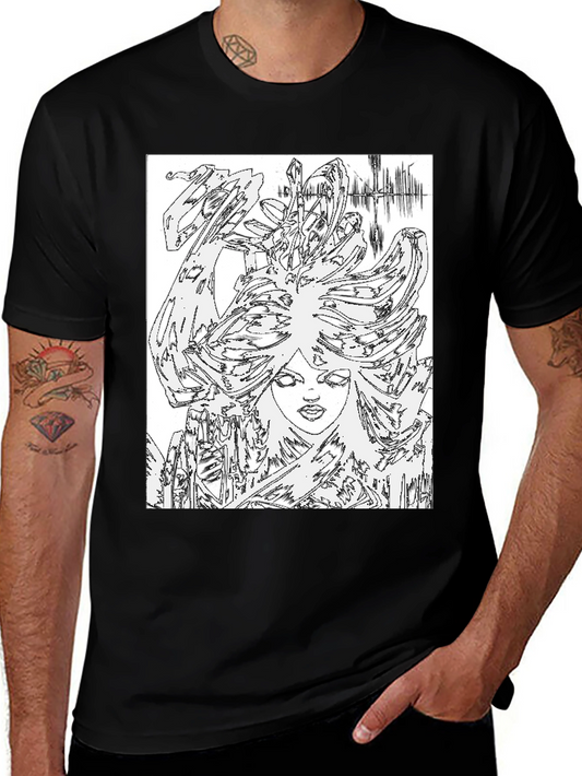 Abstract Art Black T-Shirt