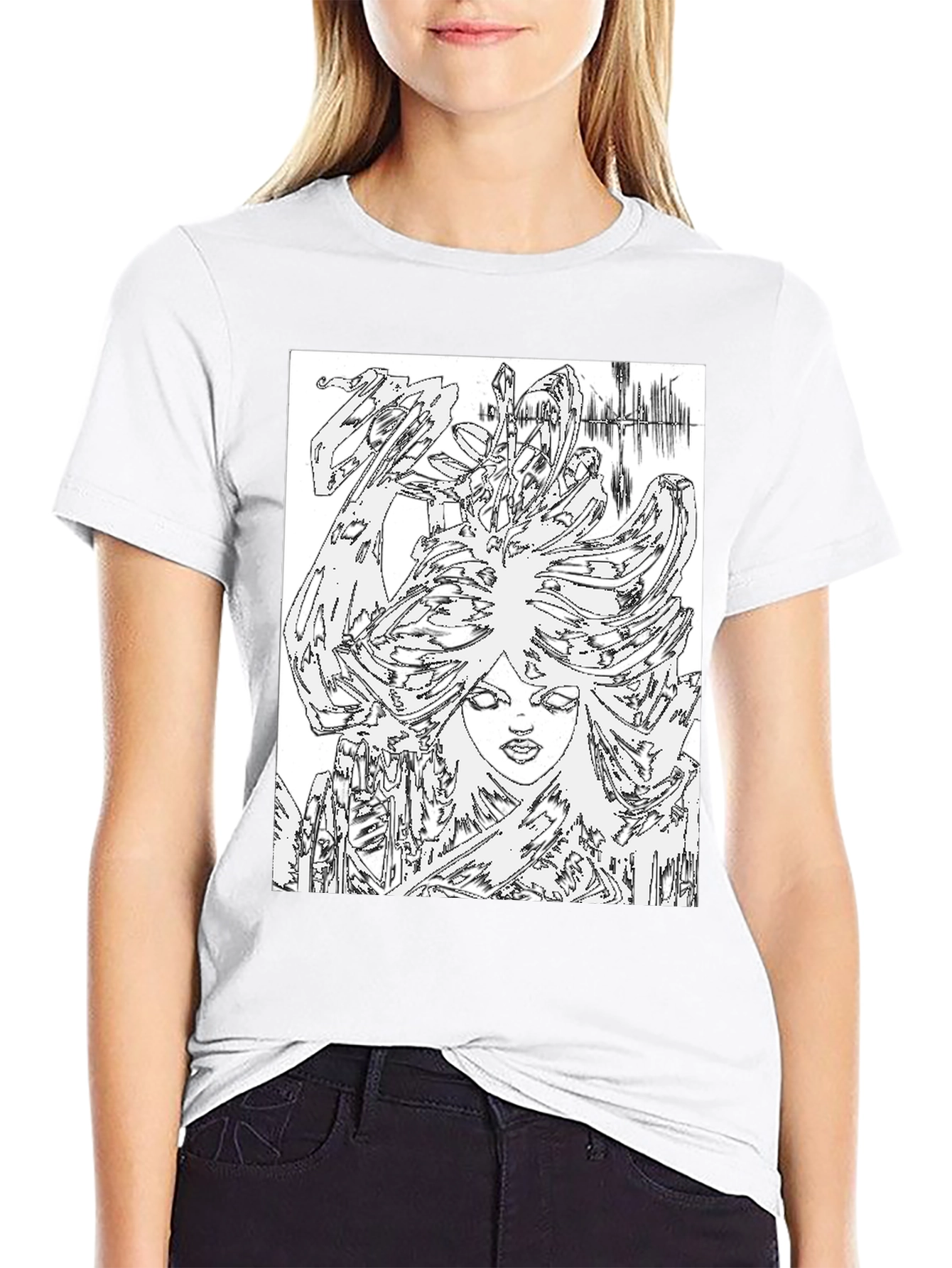 Abstract Art Black T-Shirt