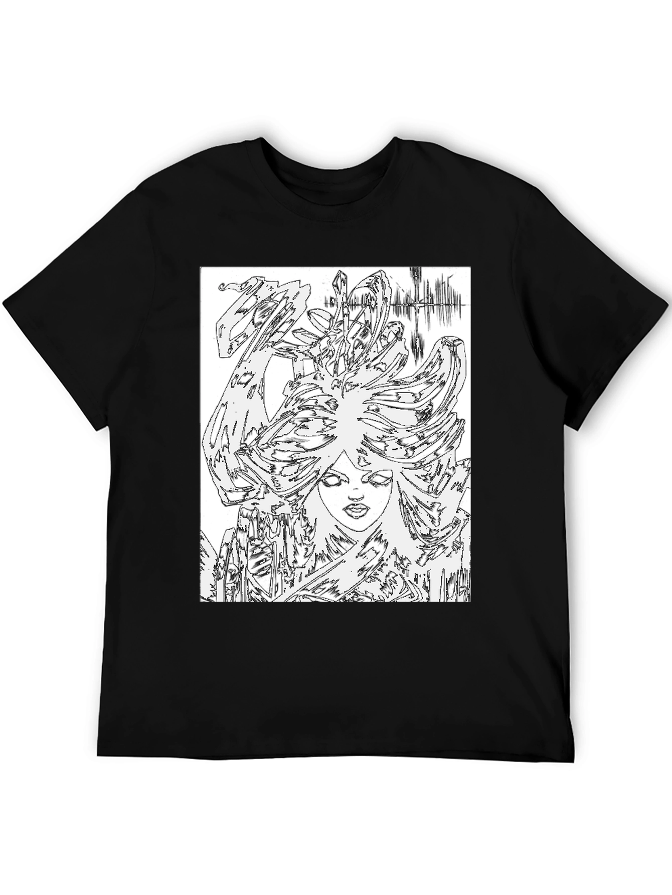 Abstract Art Black T-Shirt