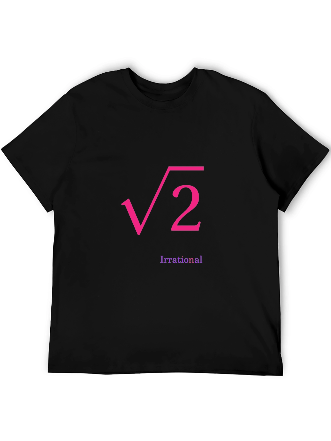 Irrational Root 2 Graphic Tee - Black